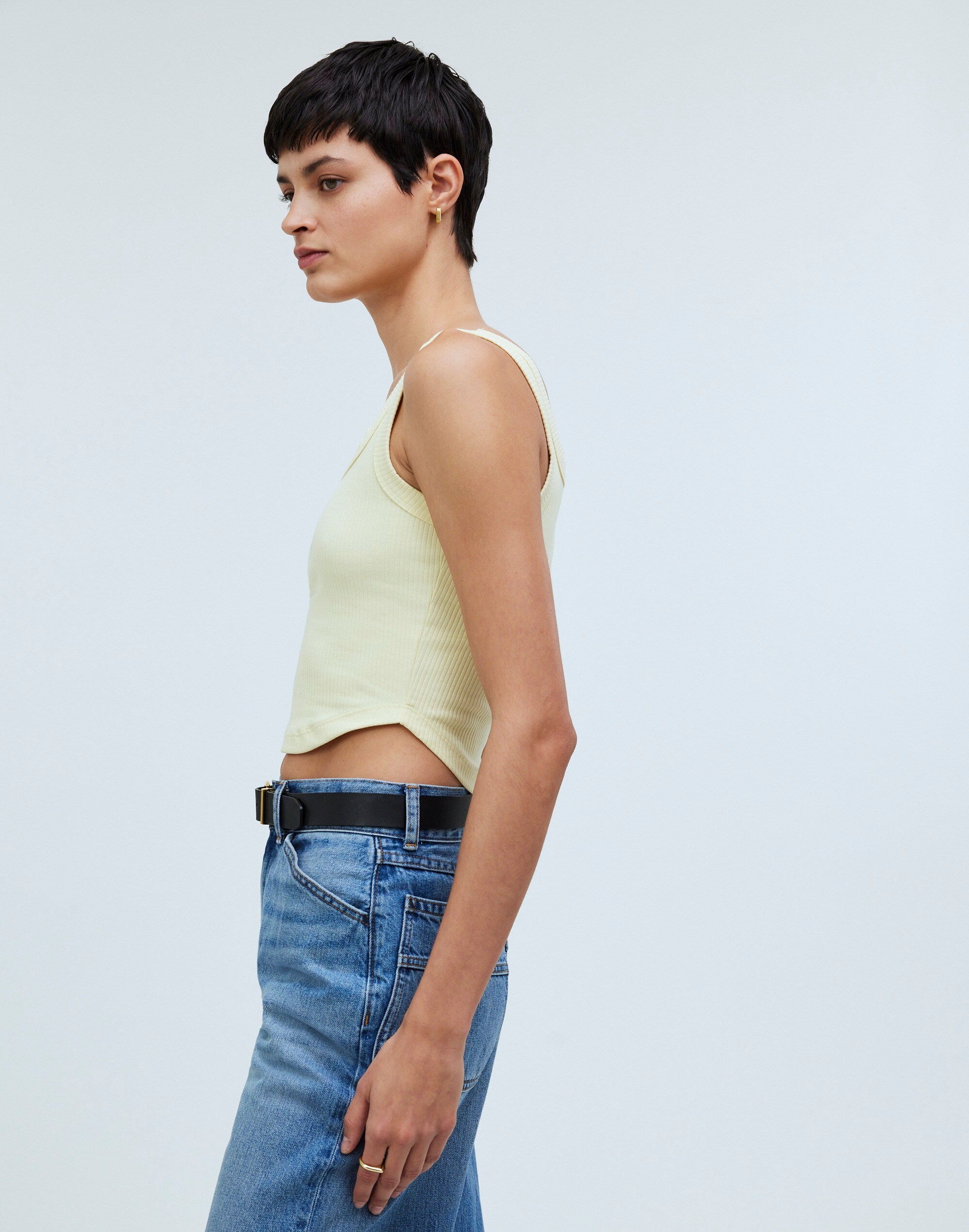 The Tailored Crop Tank in Sleekhold