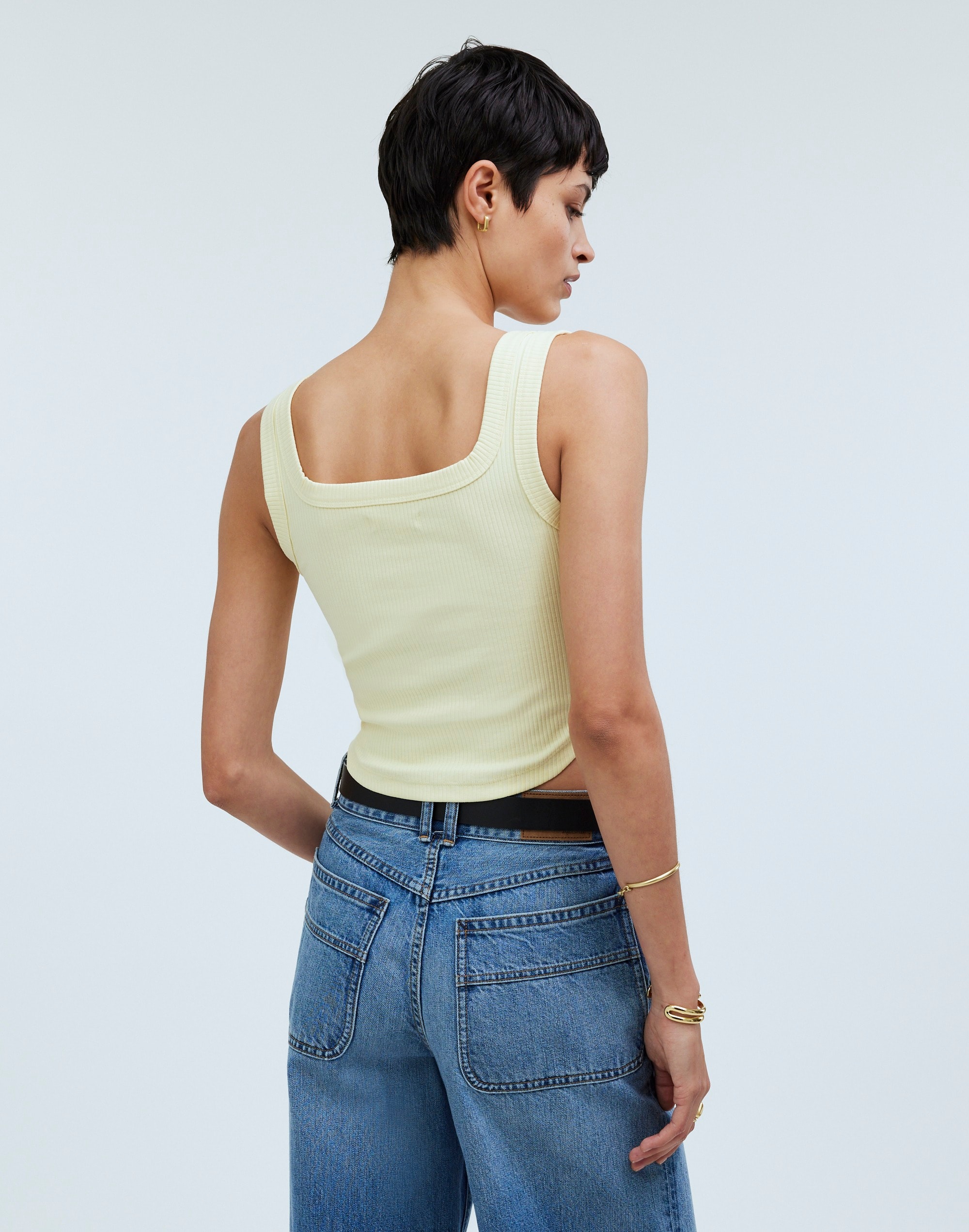 The Tailored Crop Tank in Sleekhold