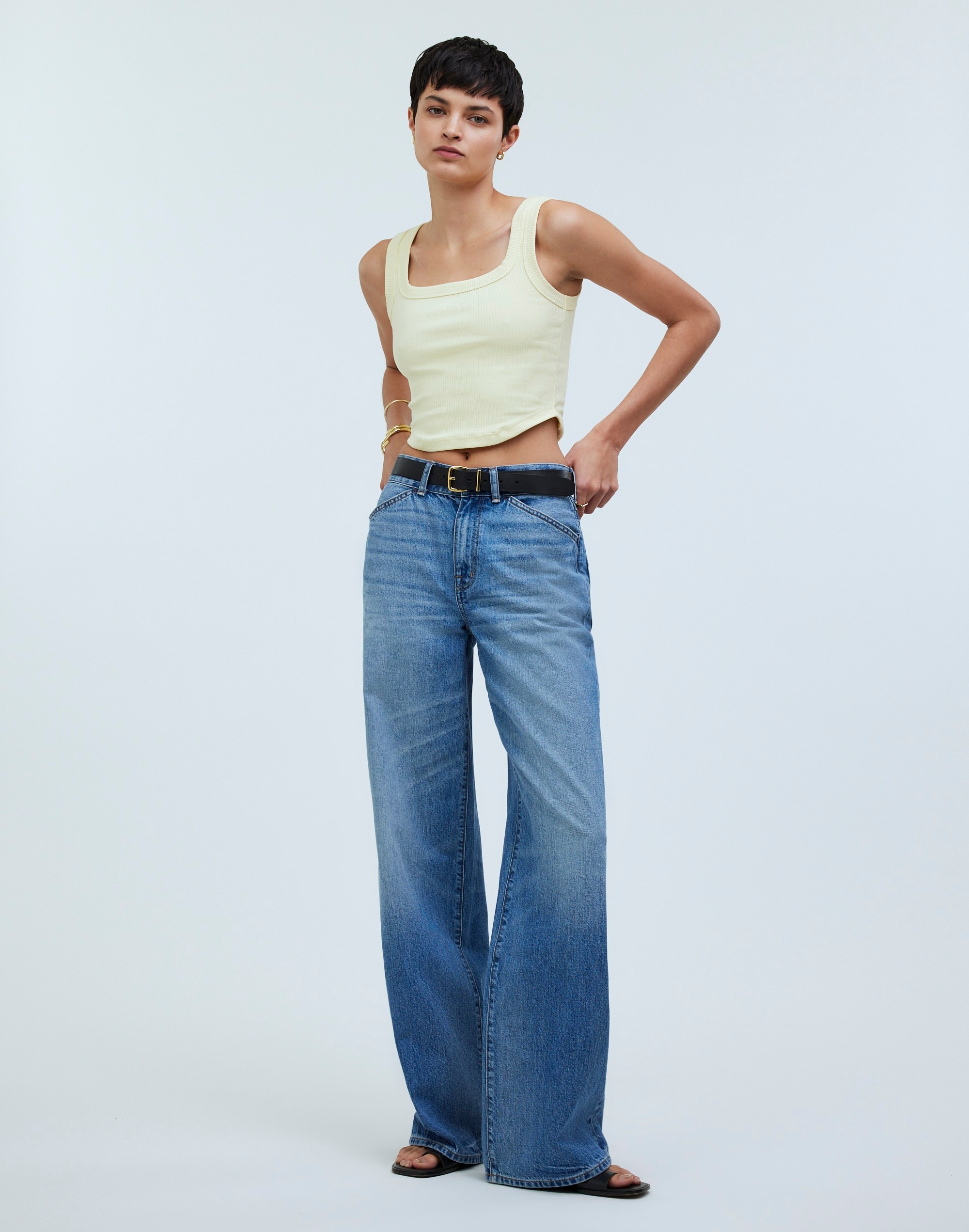 The Tailored Crop Tank in Sleekhold