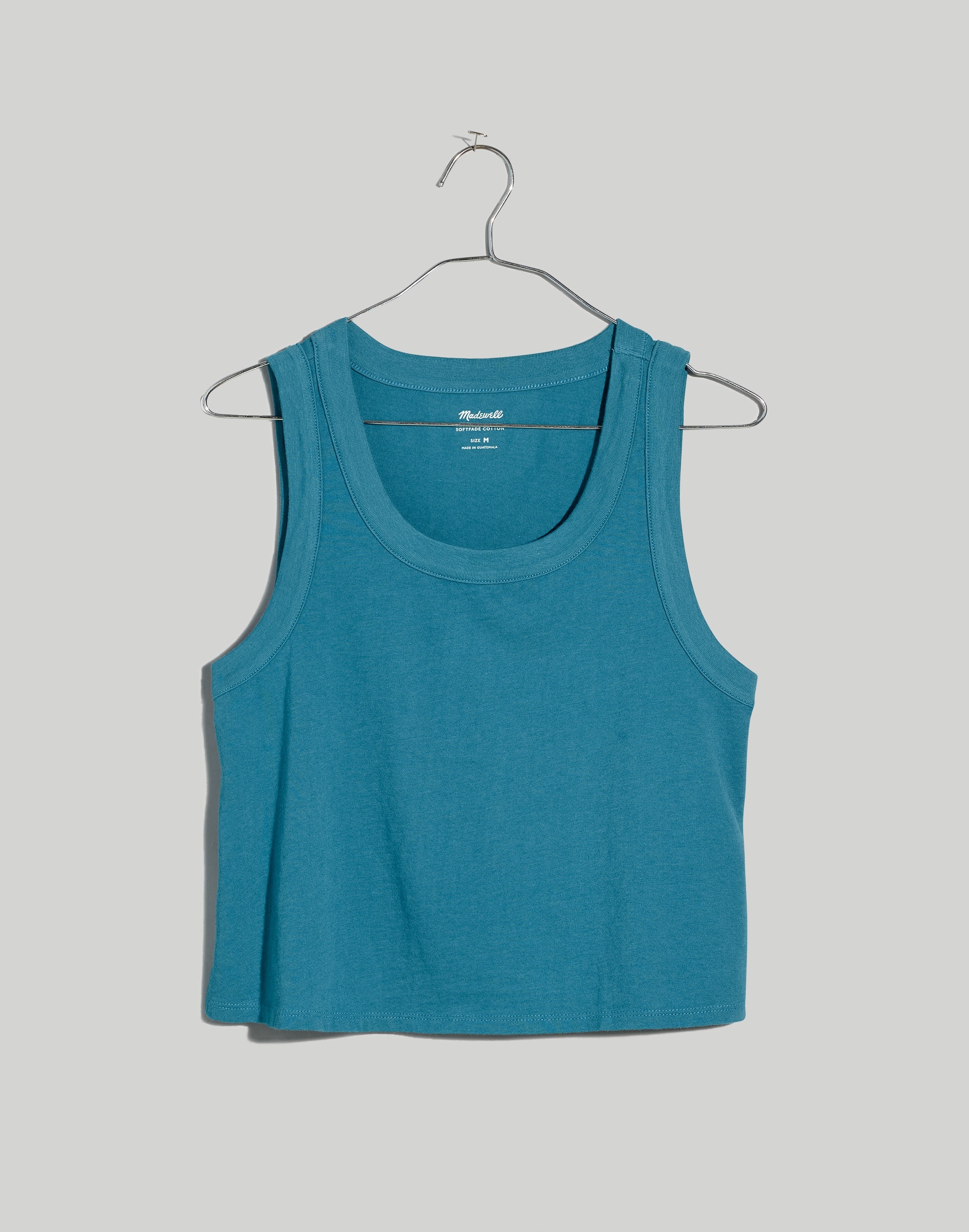 Softfade Cotton Boxy-Crop Tank