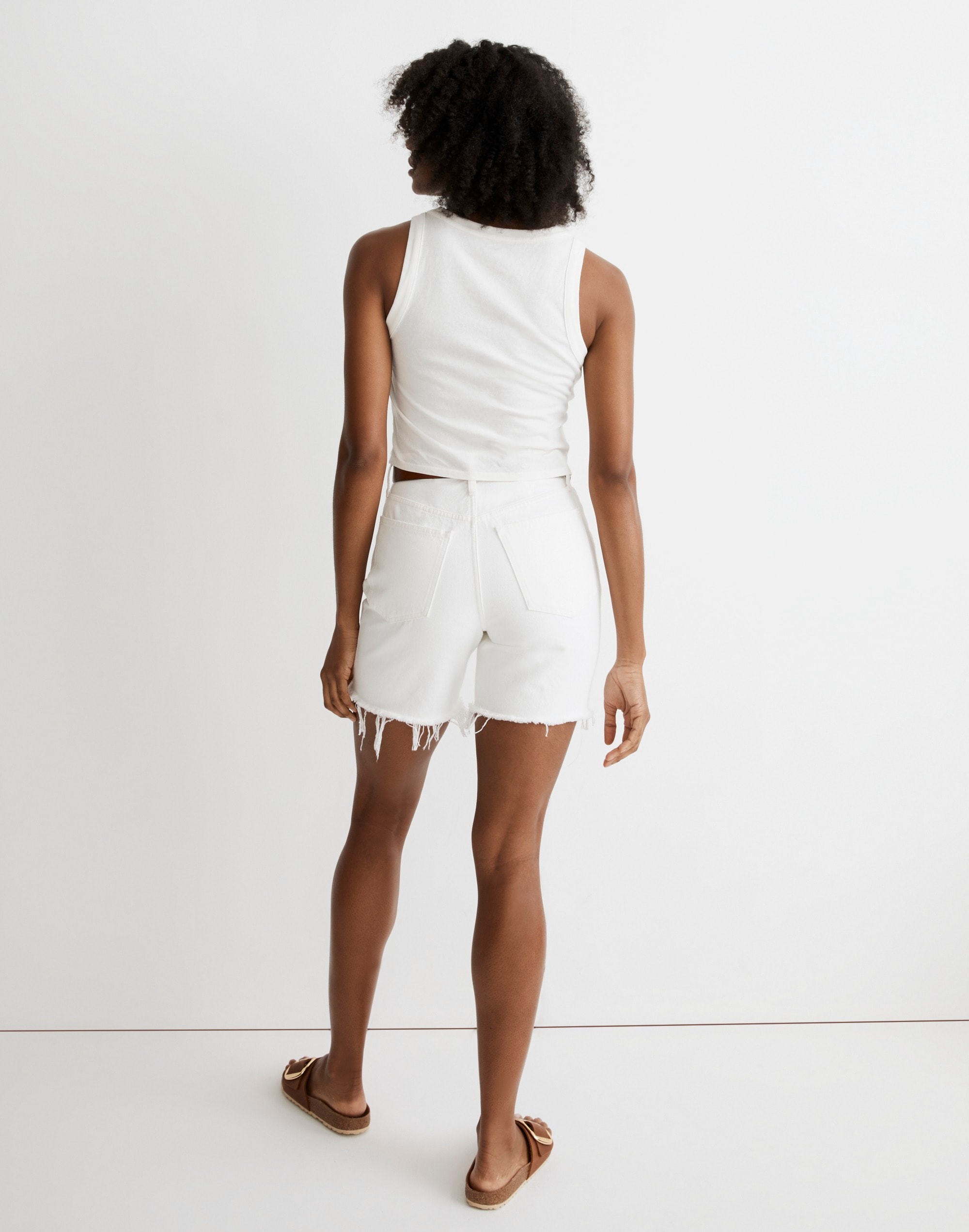 Softfade Cotton Boxy-Crop Tank