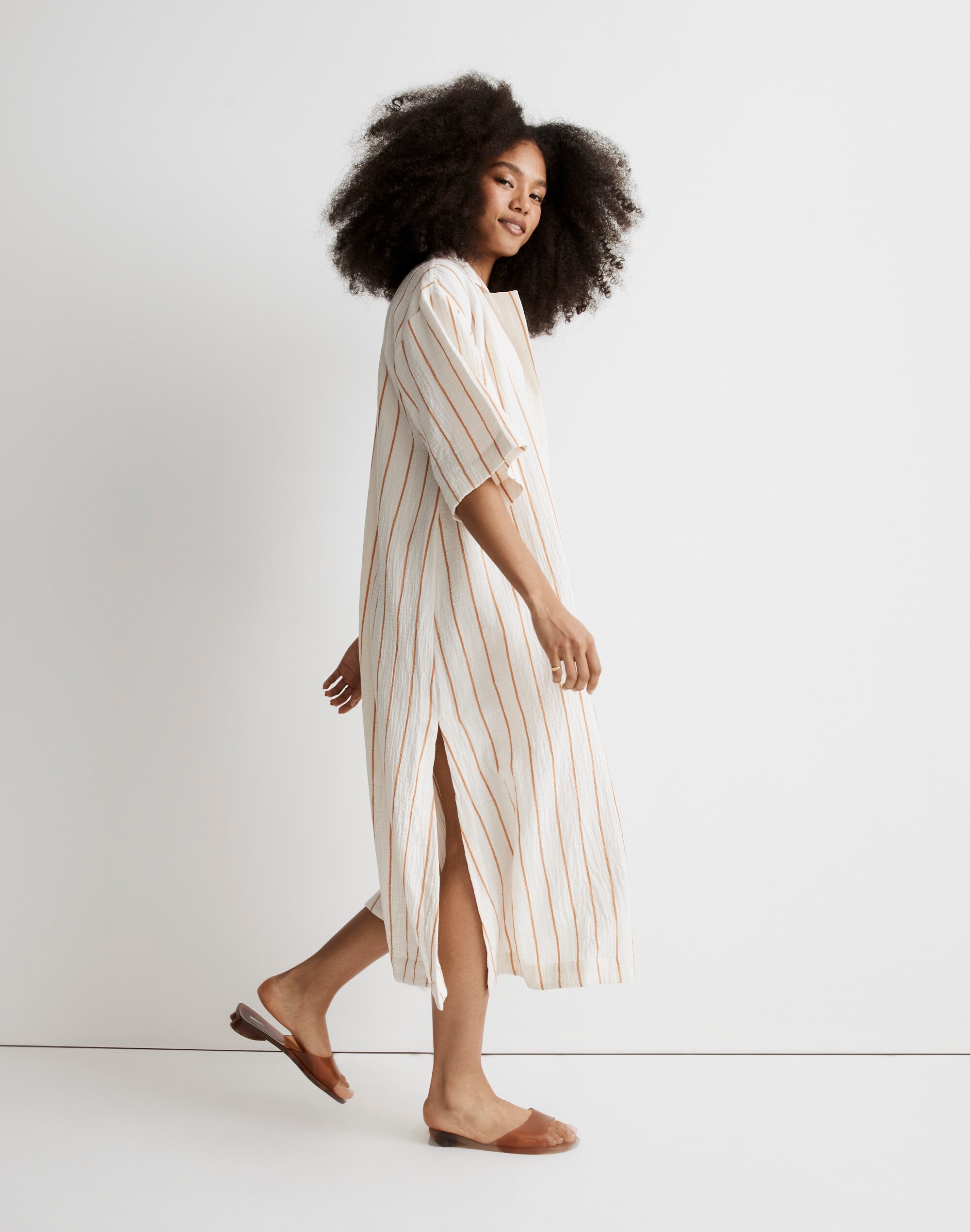 Lightestspun Cover-Up Maxi Shirtdress