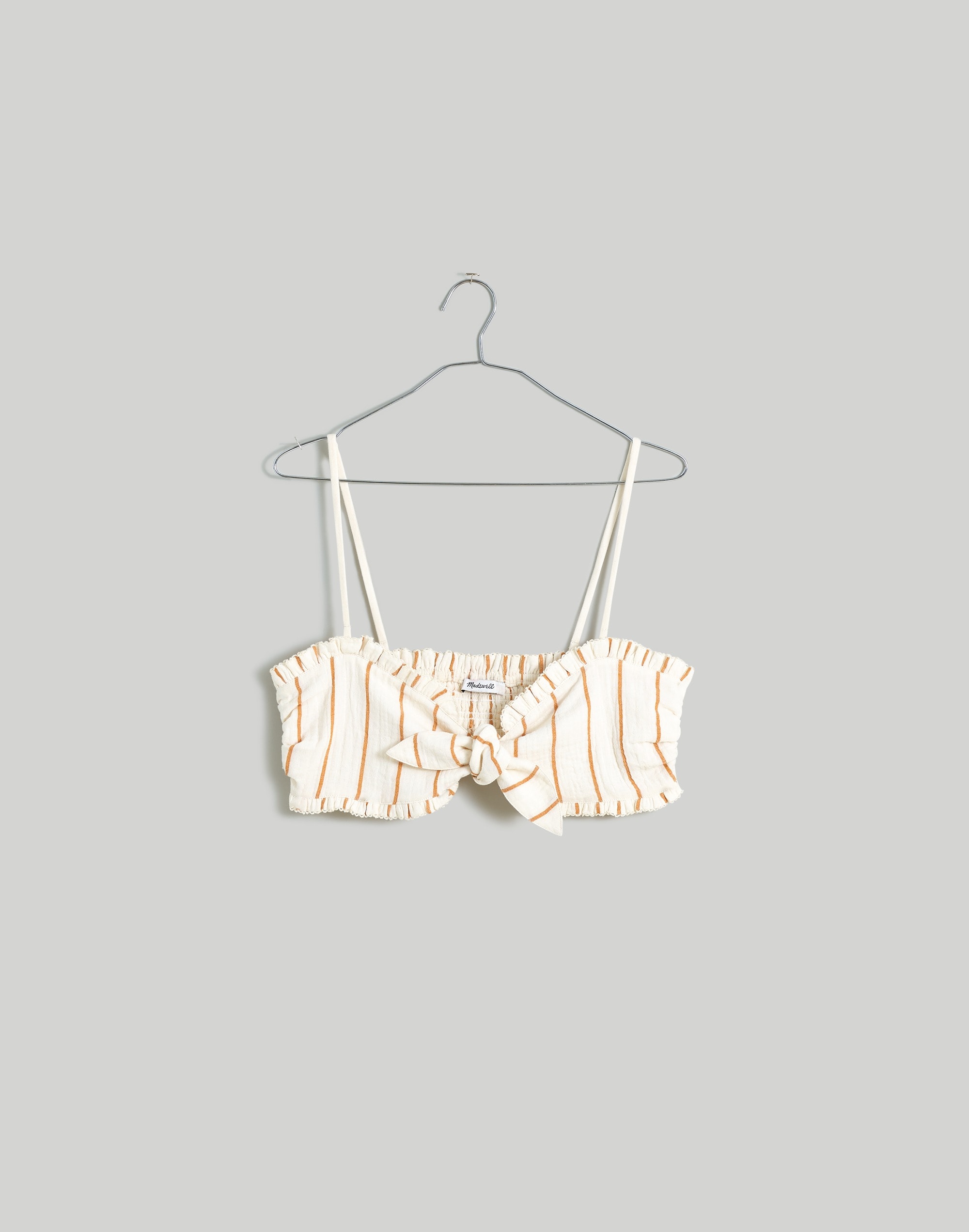 Lightspun Tie-Front Bandeau Top in Stripe