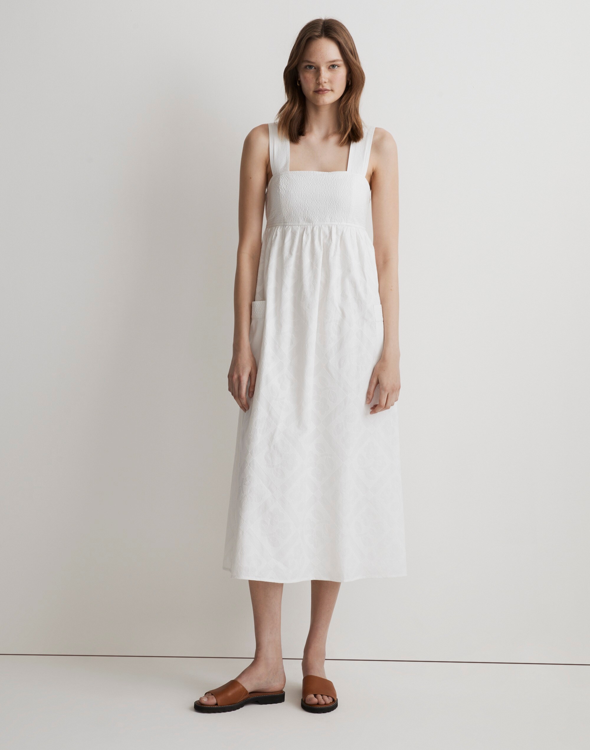 Cutout-Back Empire Midi Dress