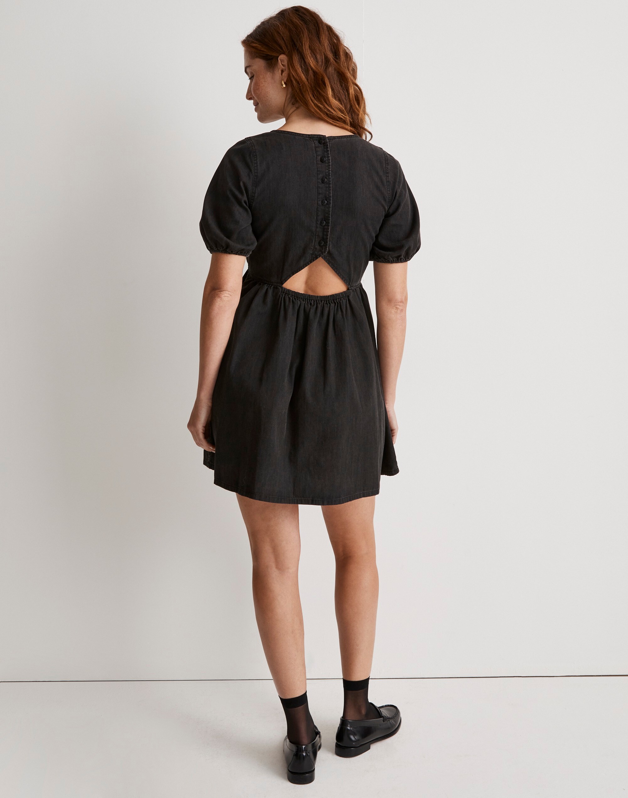 The Denim Annamarie Mini Dress in Lunar Wash | Madewell