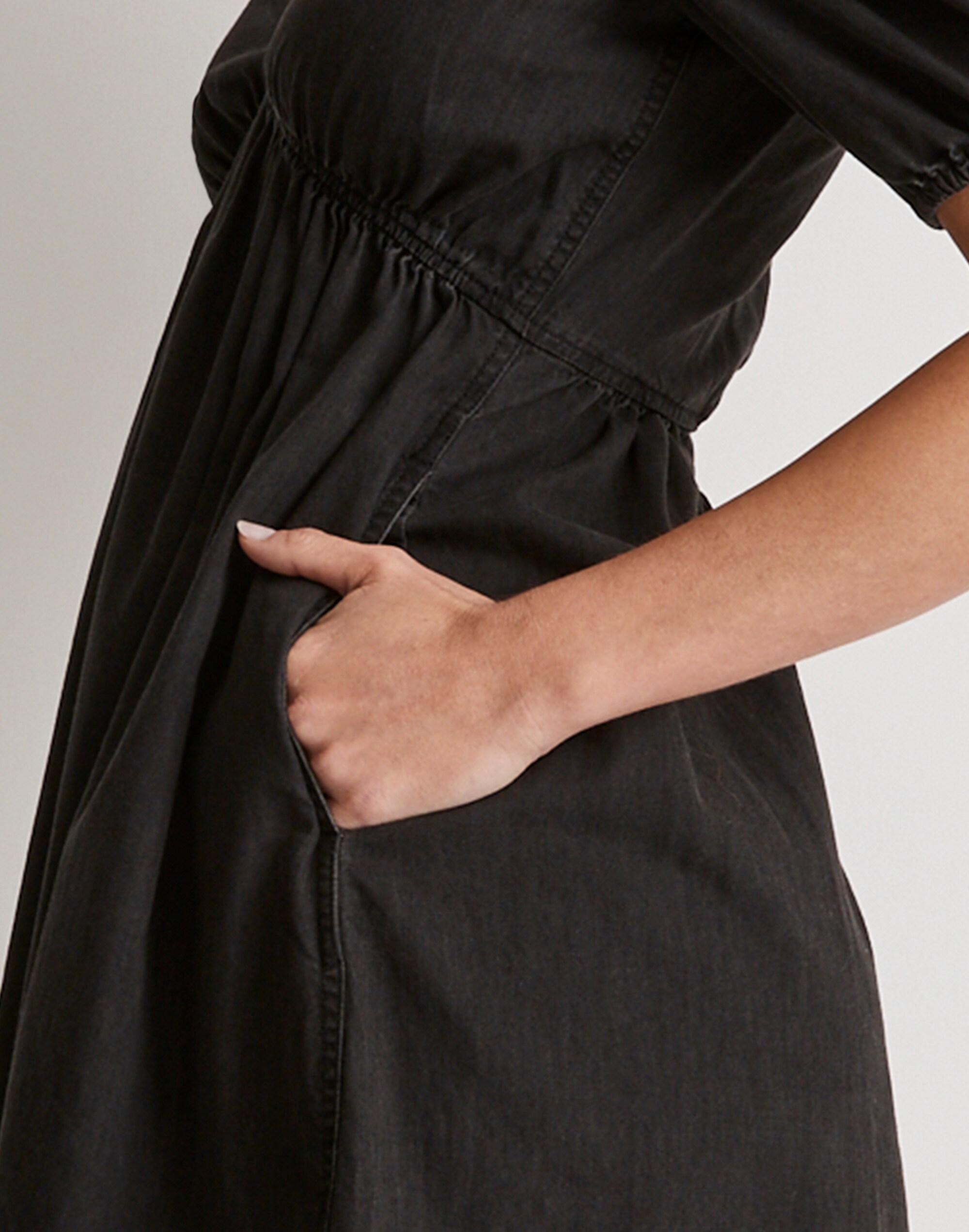 The Denim Annamarie Mini Dress in Lunar Wash