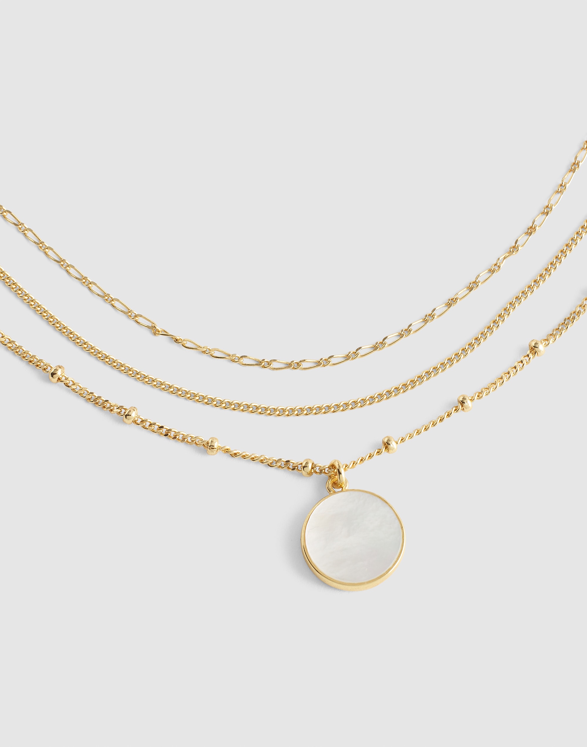 Three-Pack Mother of Pearl Necklace Set