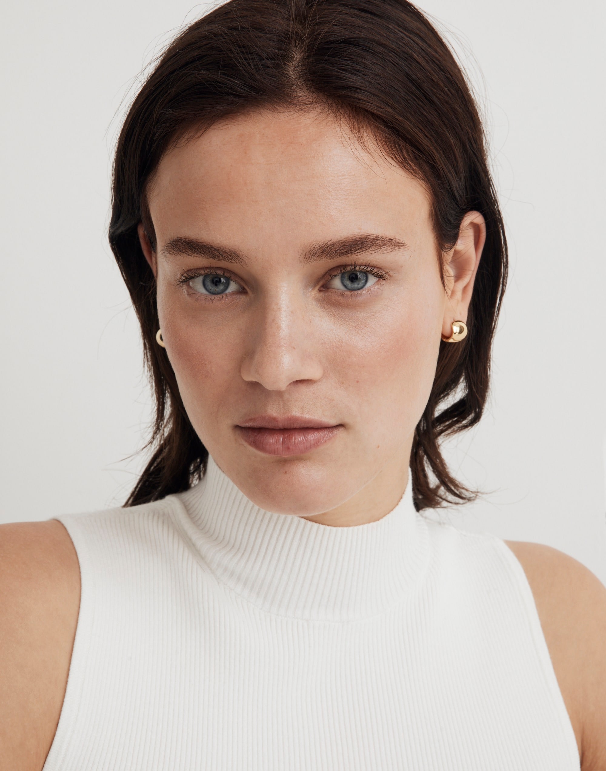 Cuffed Huggie Hoop Earrings