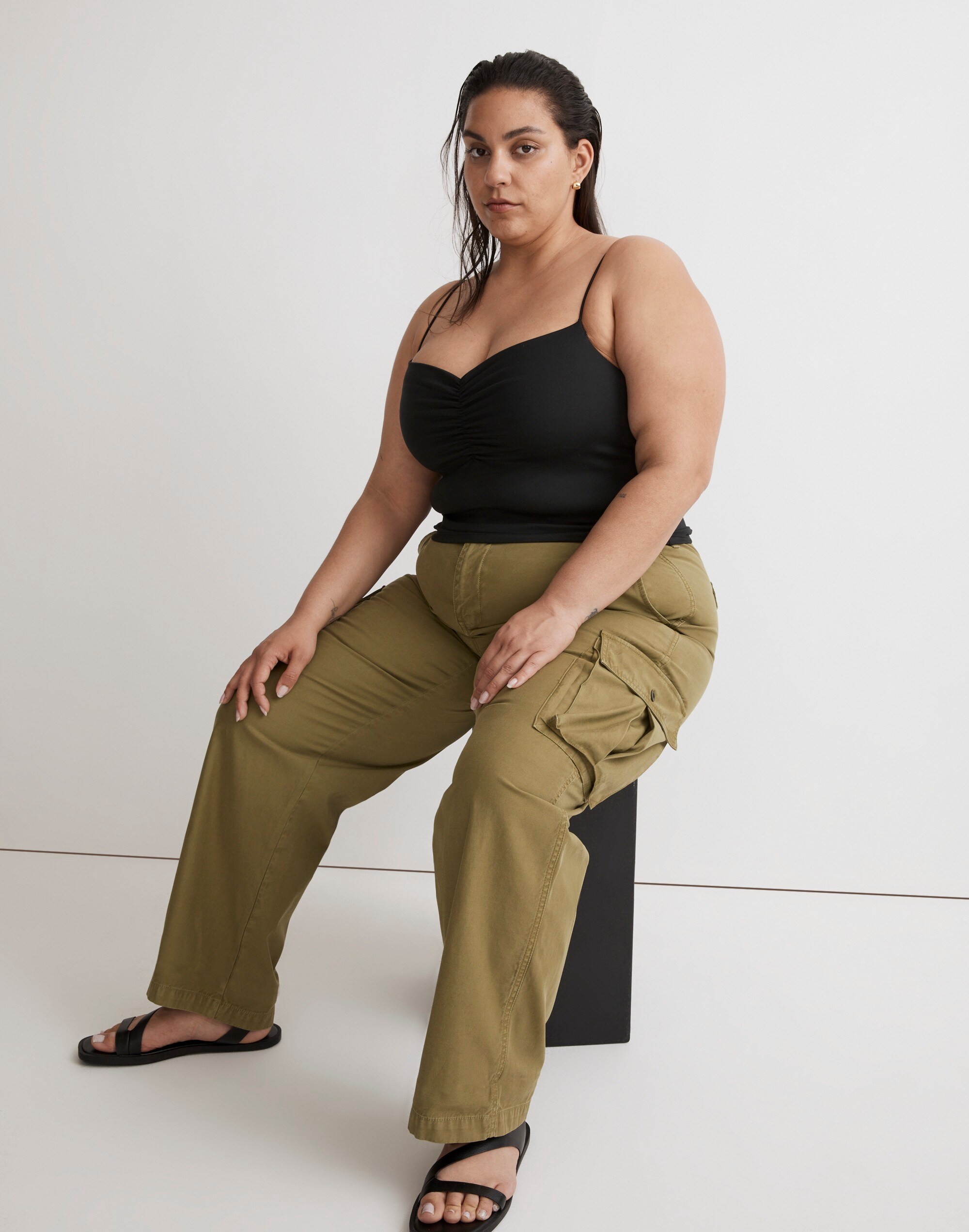 Plus Flex Sweetheart Crop Tank Top