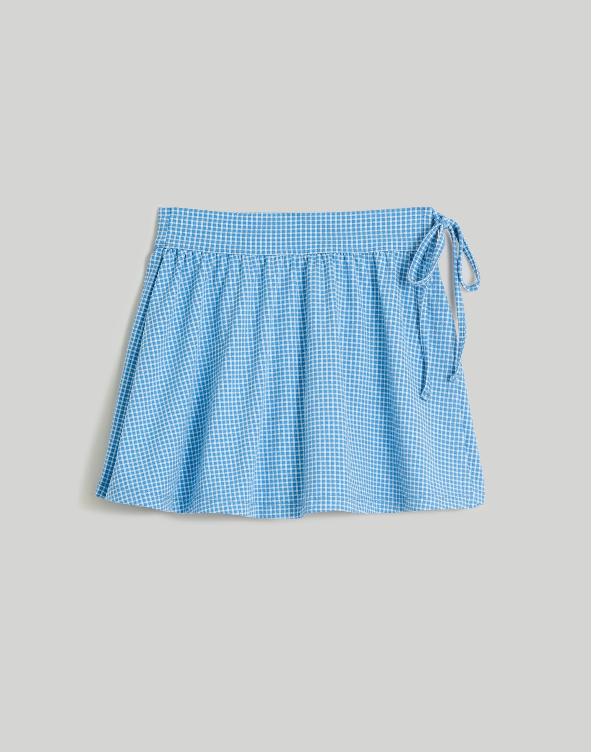 Plus Flex Wrap Skort in Gingham