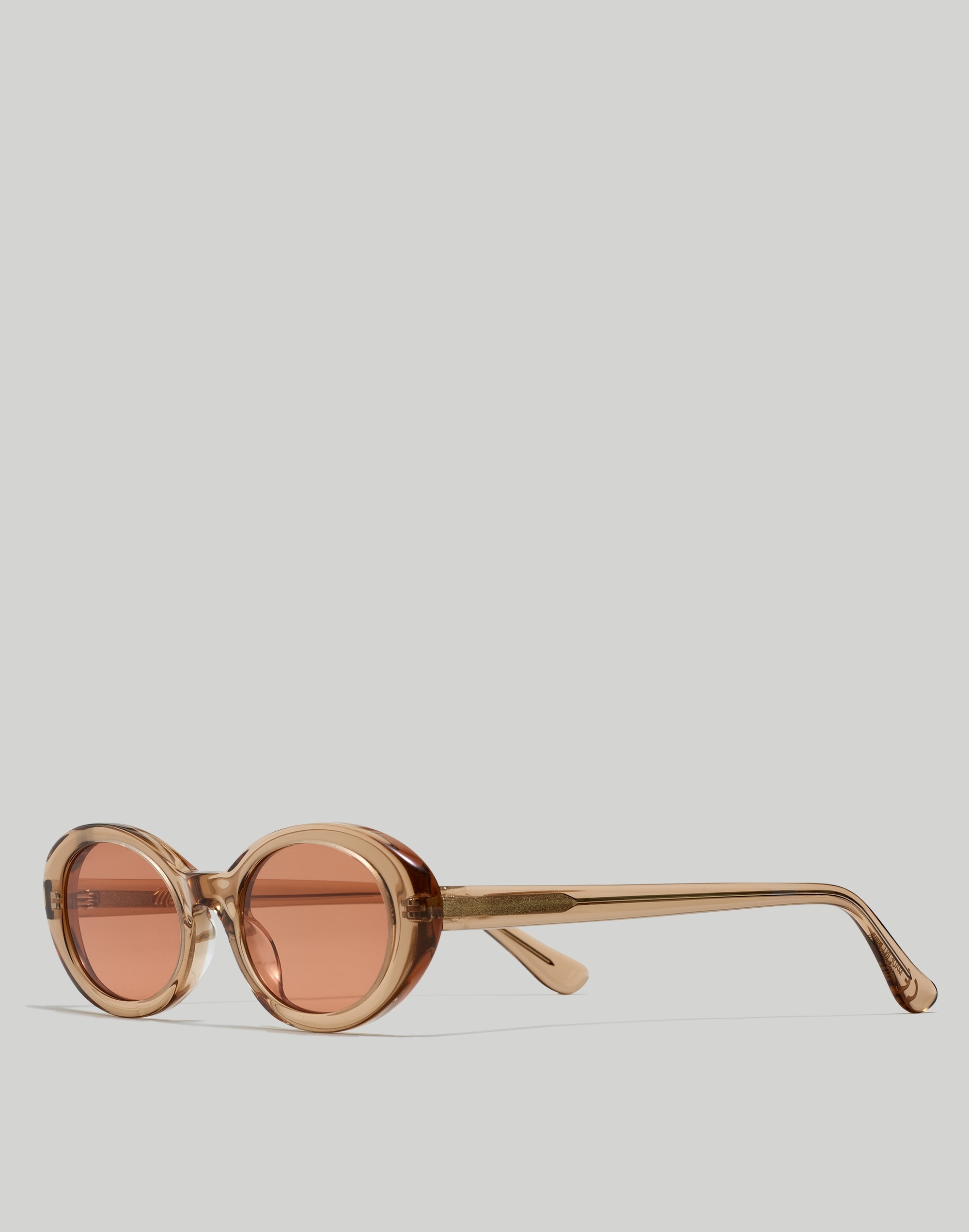 Mw Russell Oval Sunglasses In Marzipan
