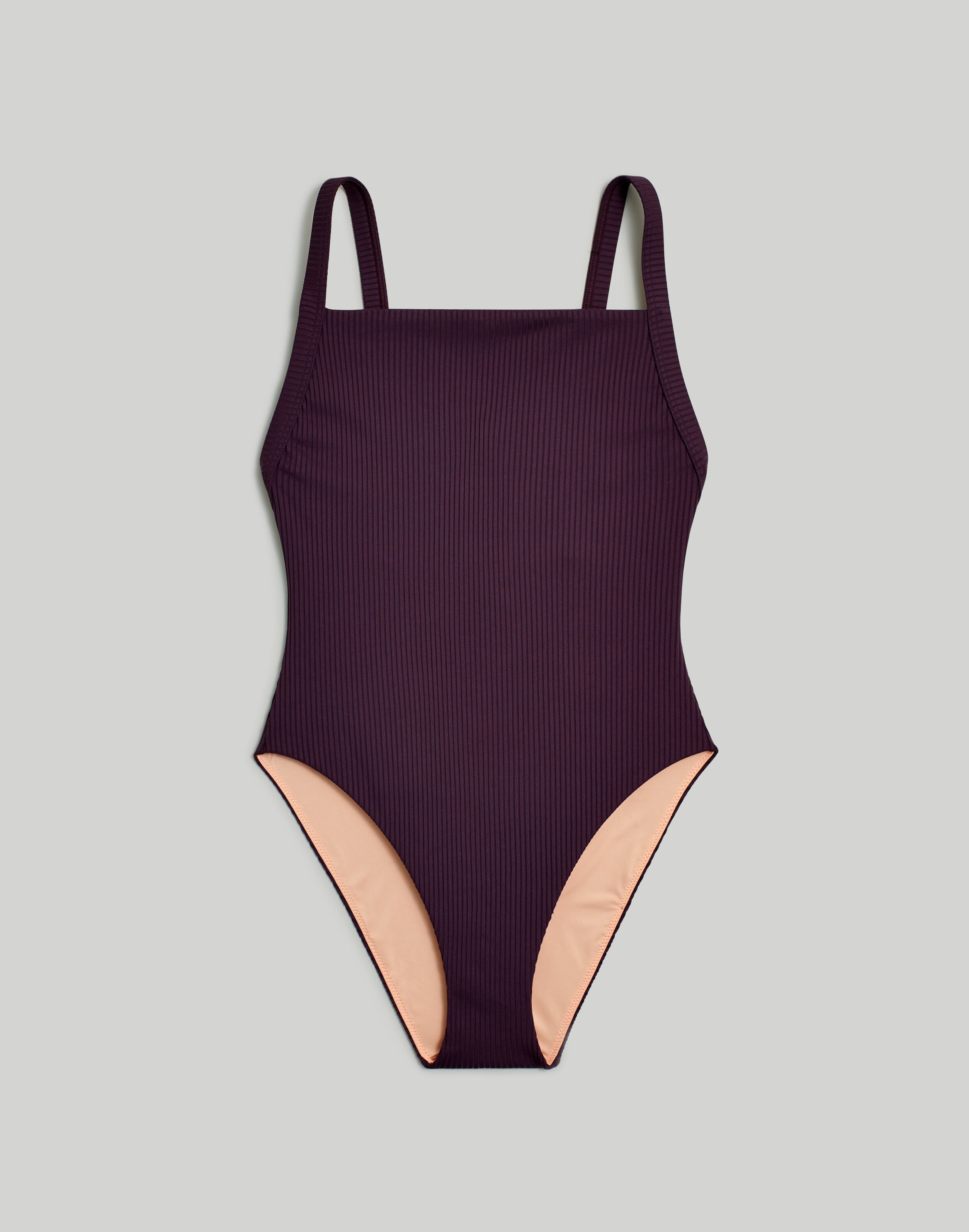 Plus Square-Neck One-Piece Swimsuit