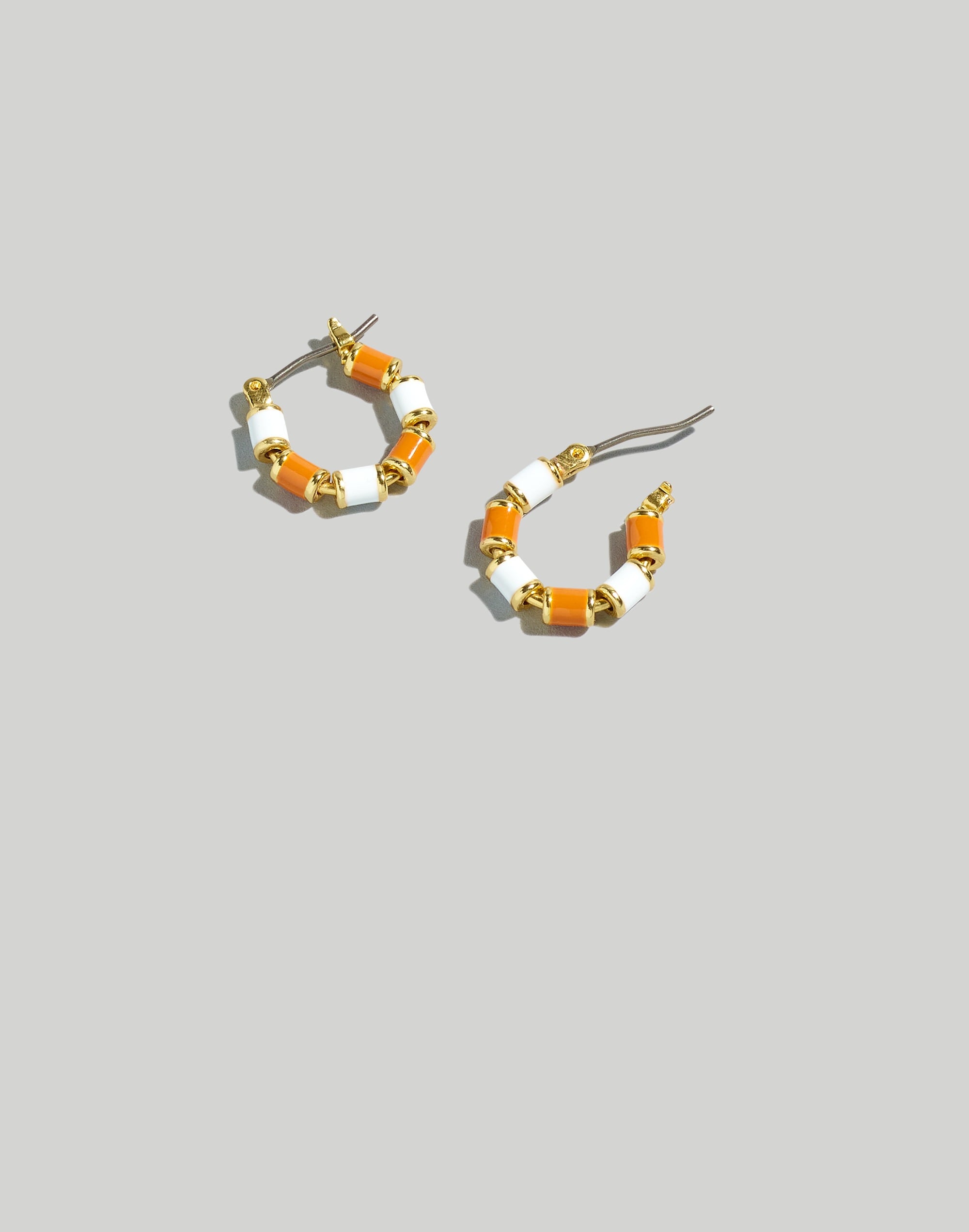 Small Beaded Hoop Earrings