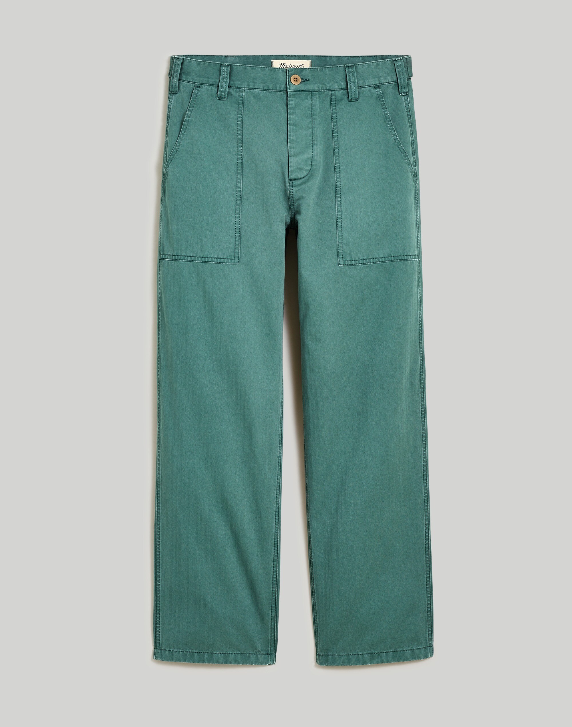 Herringbone Baggy Workwear Pants