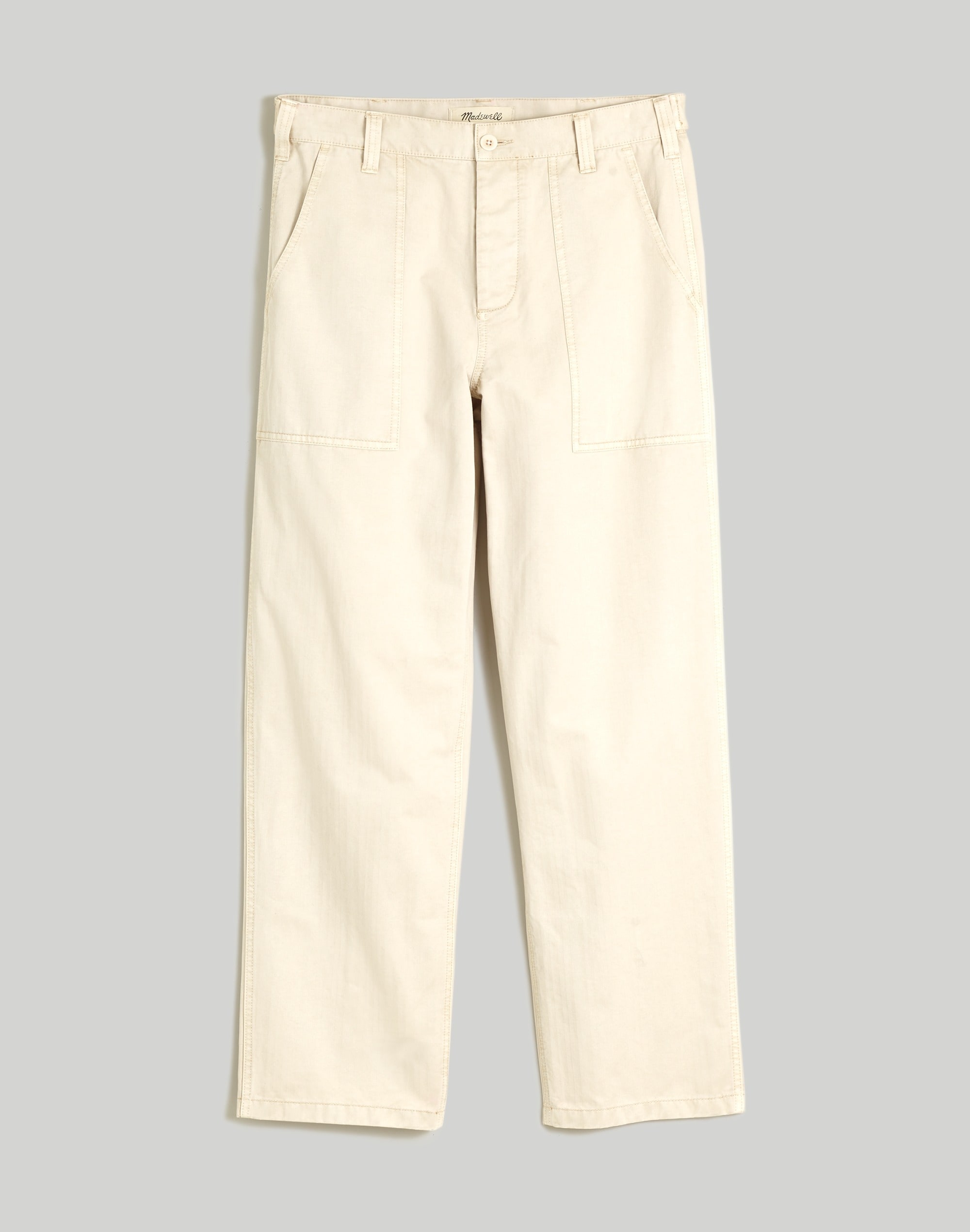 Herringbone Baggy Workwear Pants