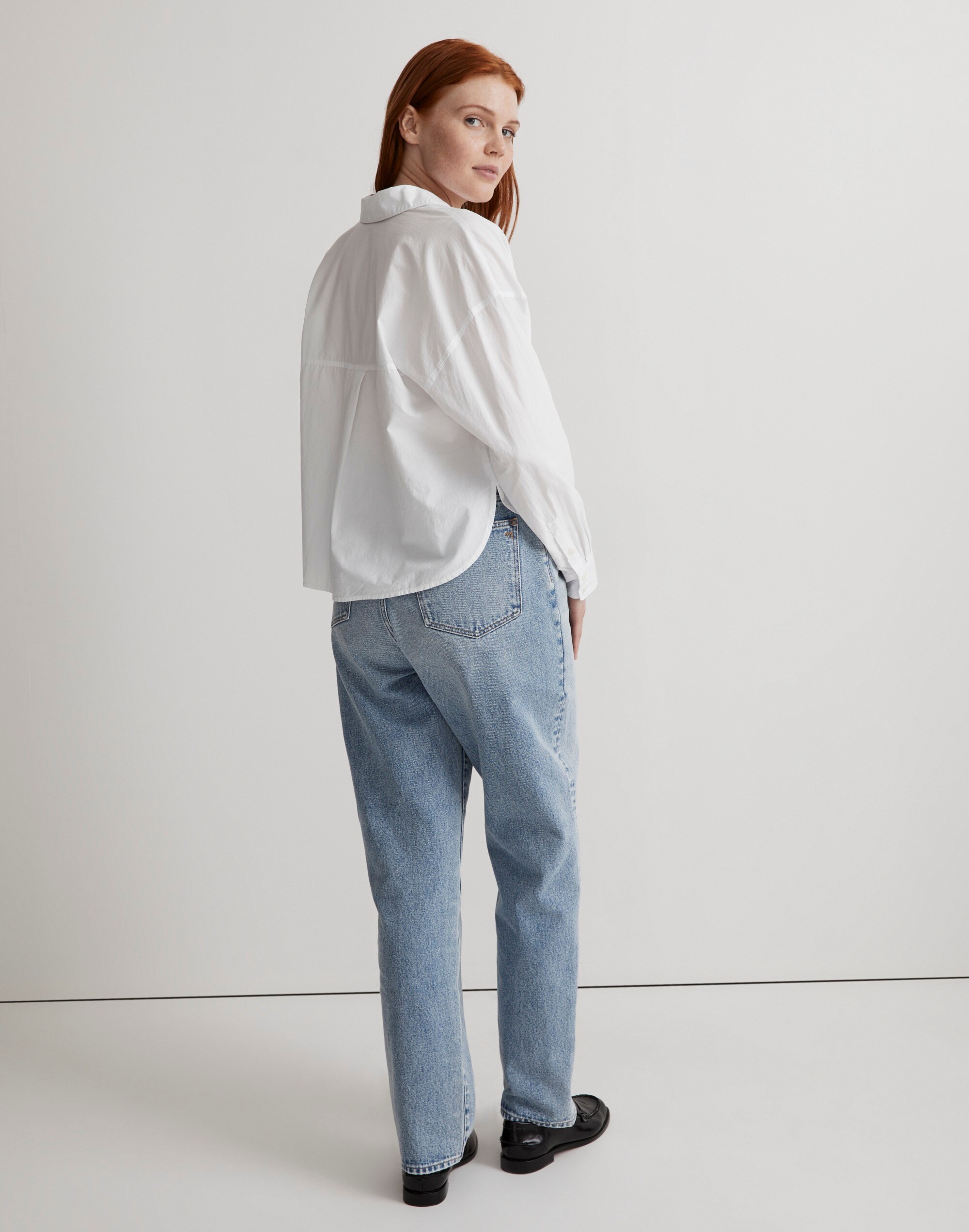 Signature Poplin Hartfield Crop Shirt Alternate Image 3