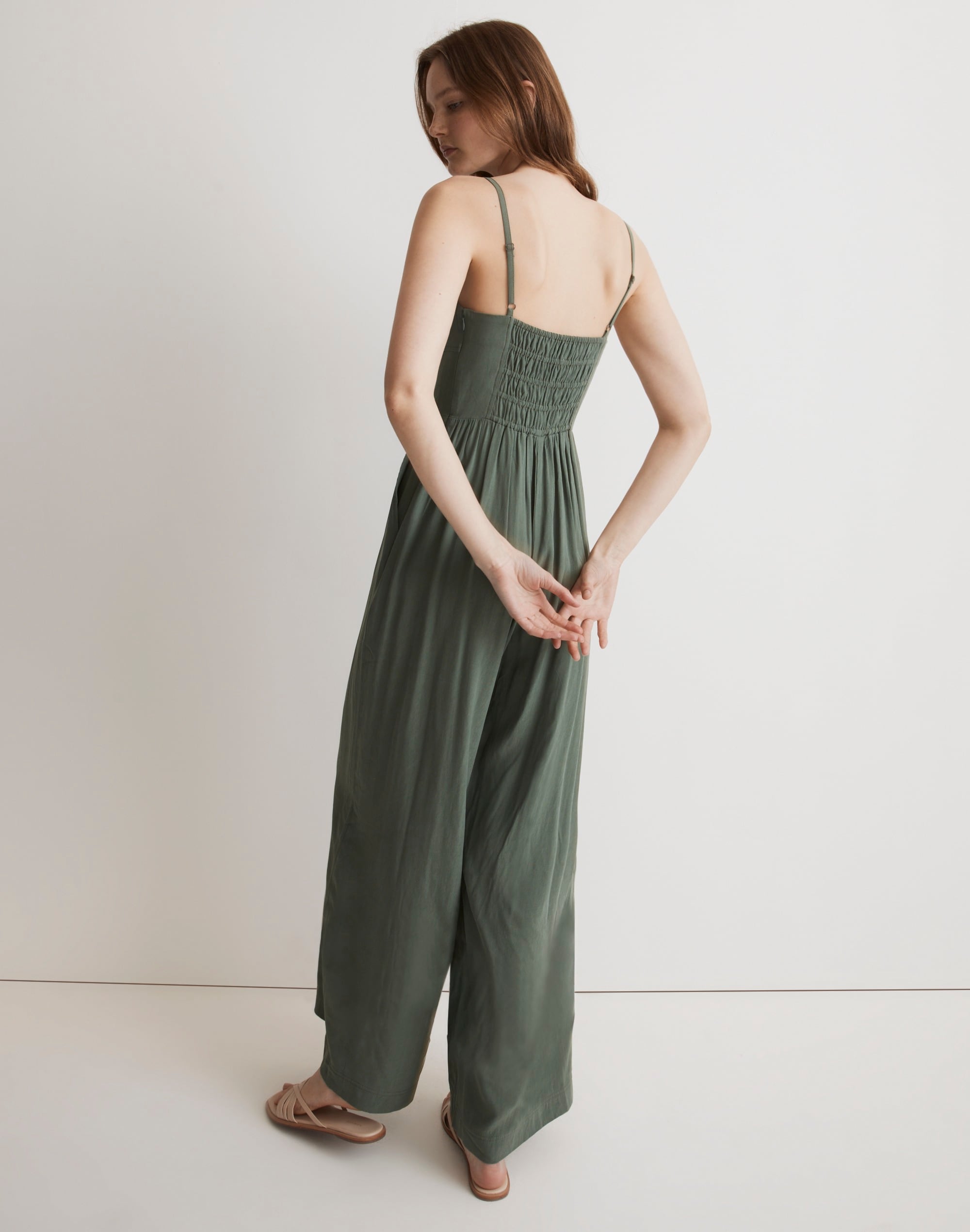 Sleeveless Wide-Leg Jumpsuit