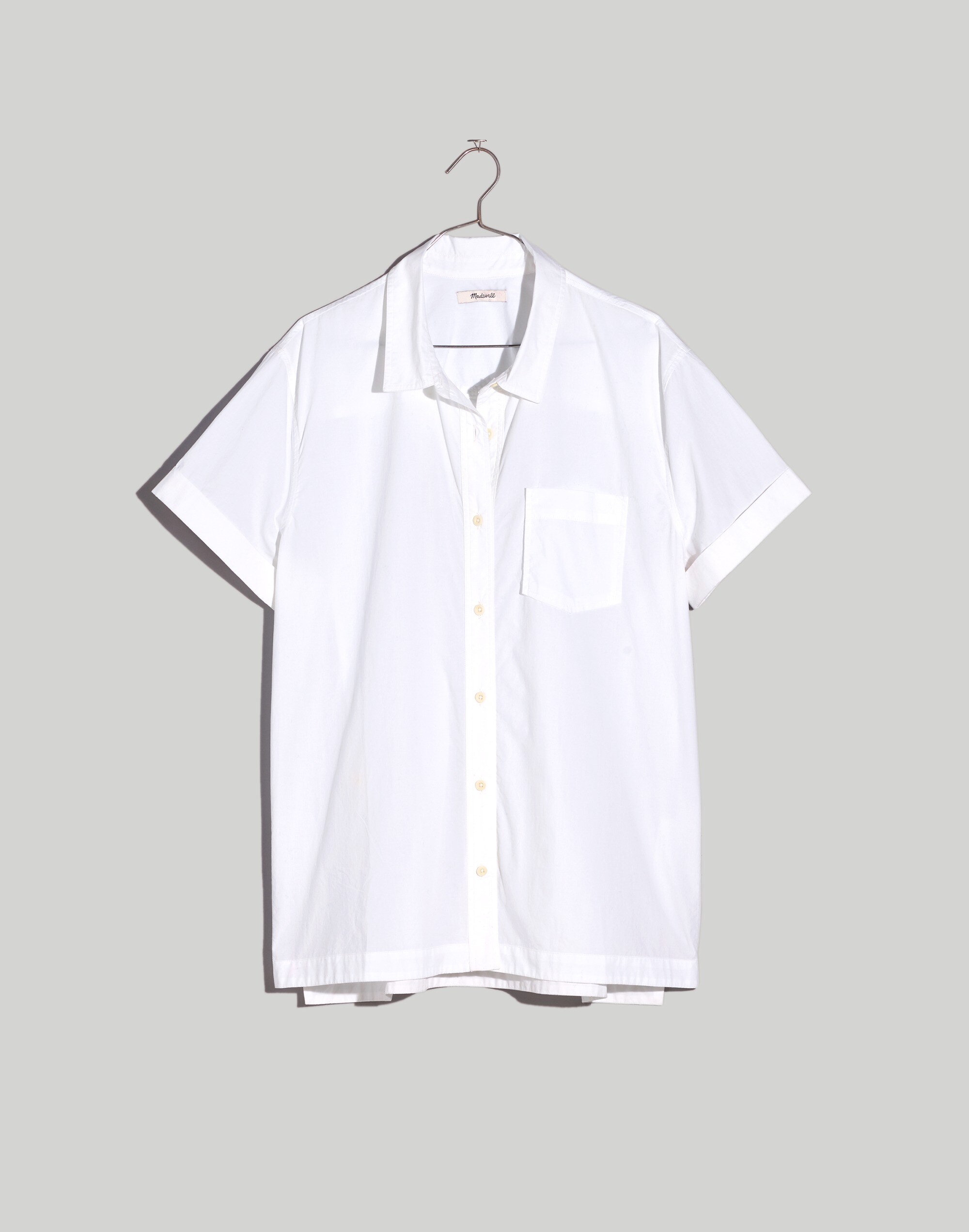 Plus Signature Poplin Short-Sleeve Button-Down Shirt
