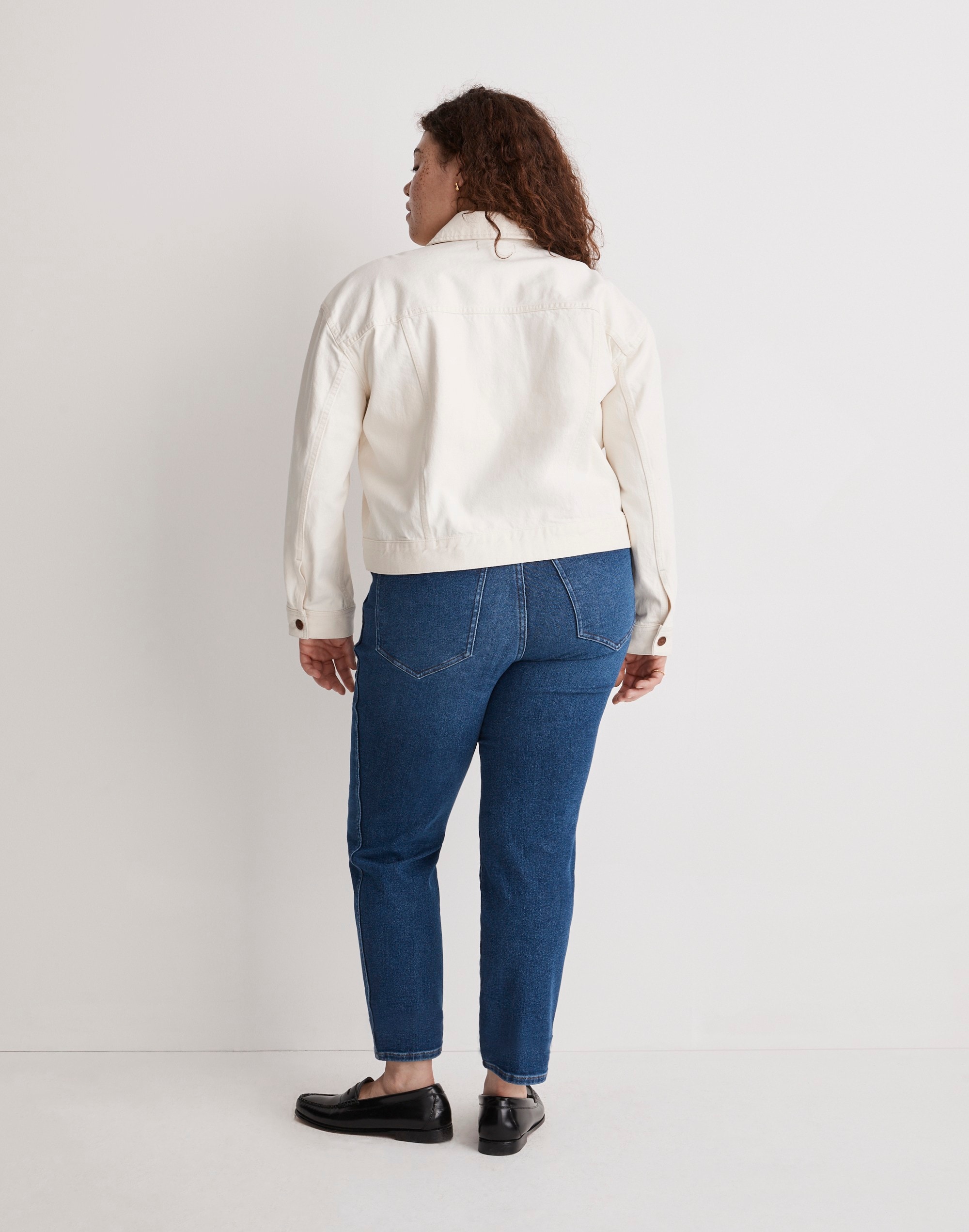 Plus Trucker Jean Jacket in Vintage Canvas: Slanted-Yoke Edition