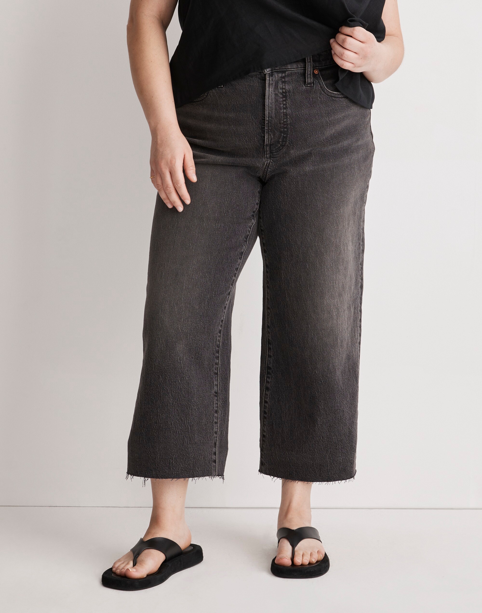 The Plus Perfect Vintage Wide-Leg Crop Jean