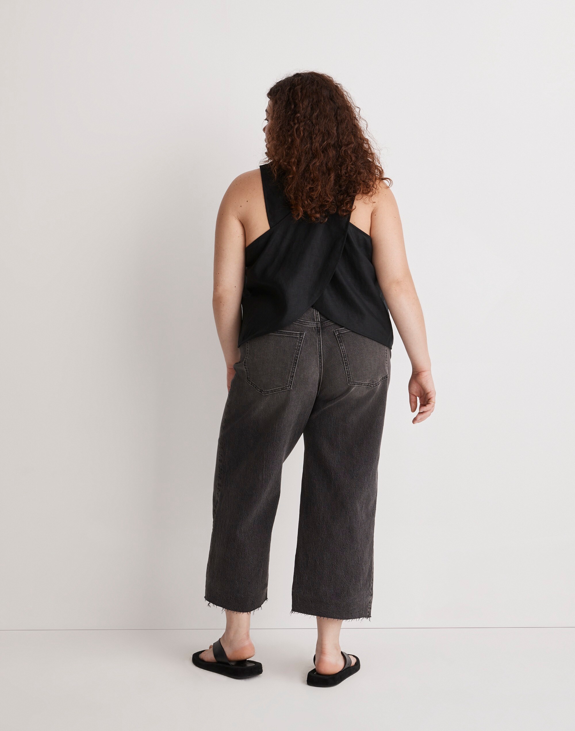 The Plus Perfect Vintage Wide-Leg Crop Jean