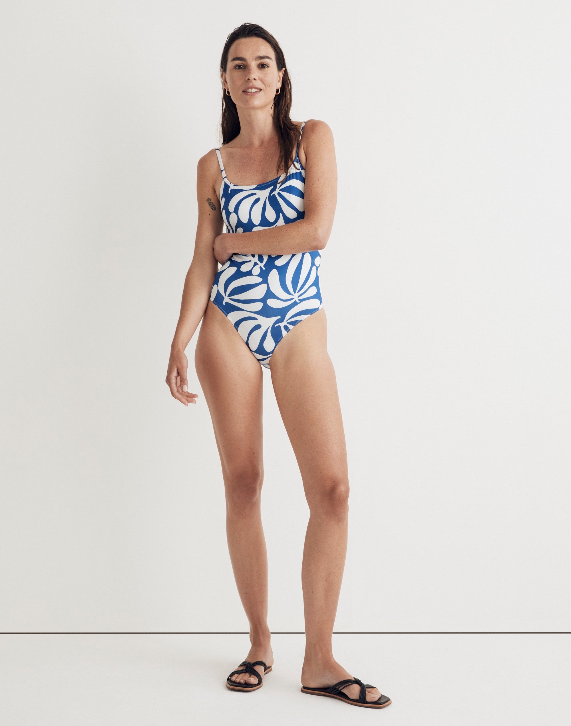 Solid & Striped® Gabby One-Piece Swimsuit Leaf Print