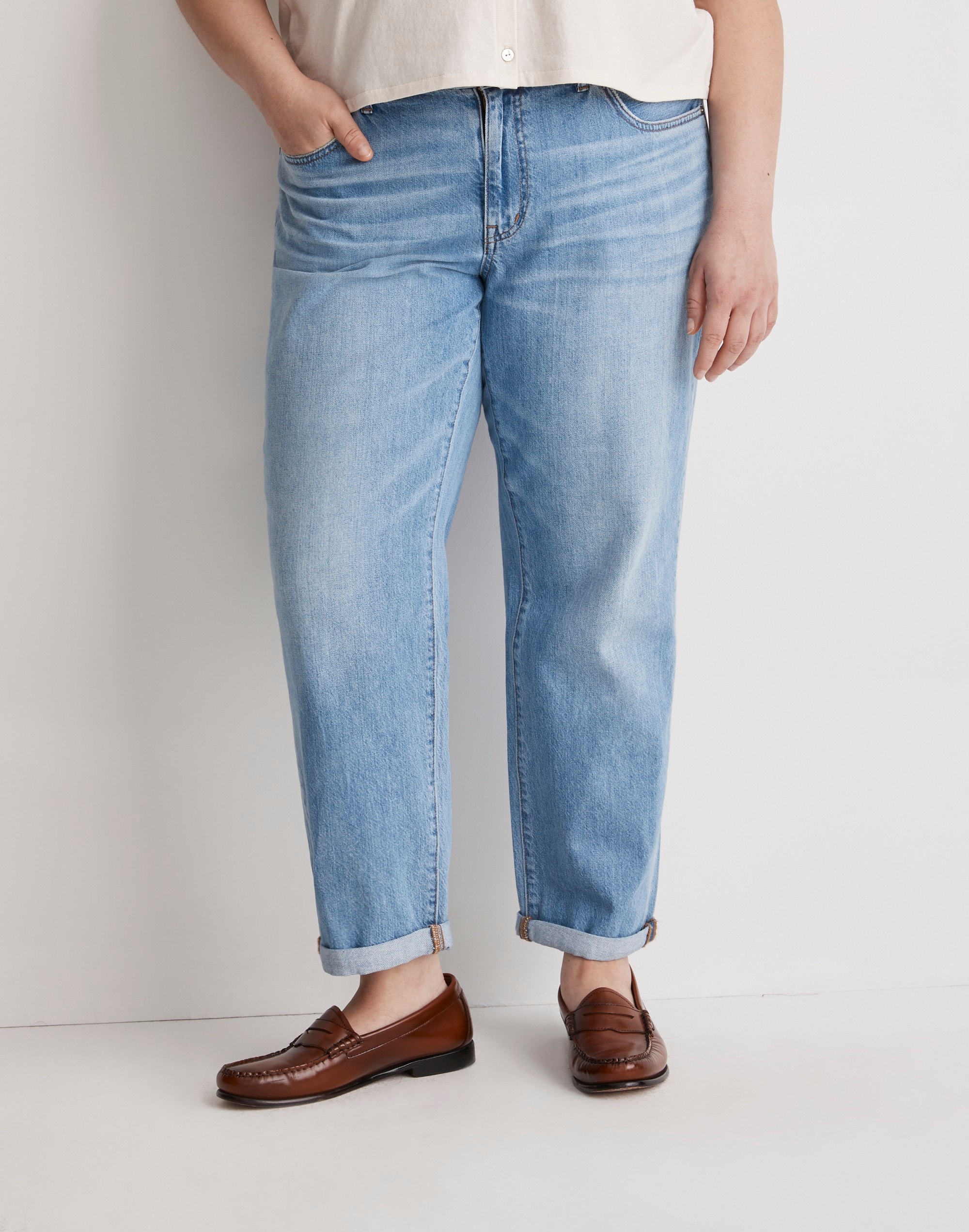 The Plus Slouchy Boyjean in Rubyvale Wash