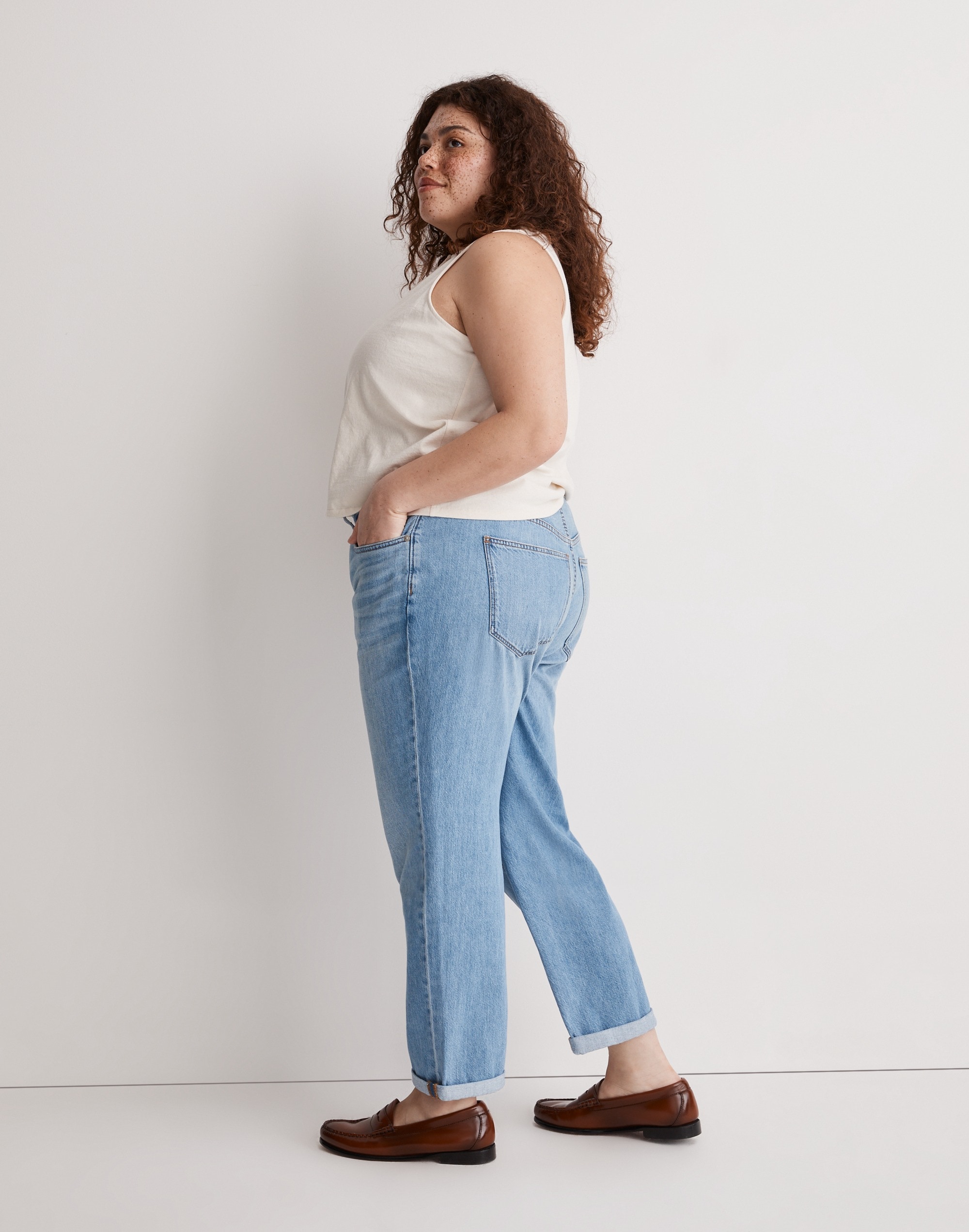 The Plus Slouchy Boyjean in Rubyvale Wash