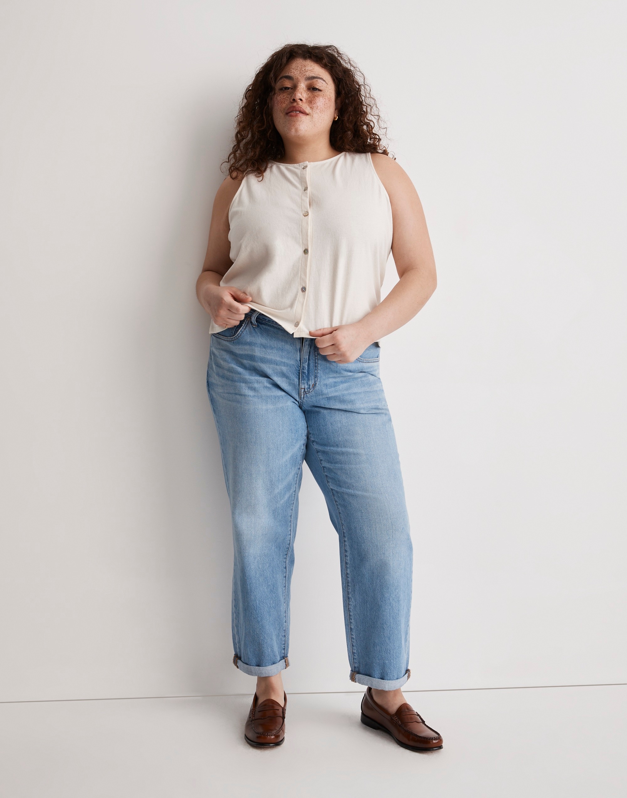 The Plus Slouchy Boyjean in Rubyvale Wash