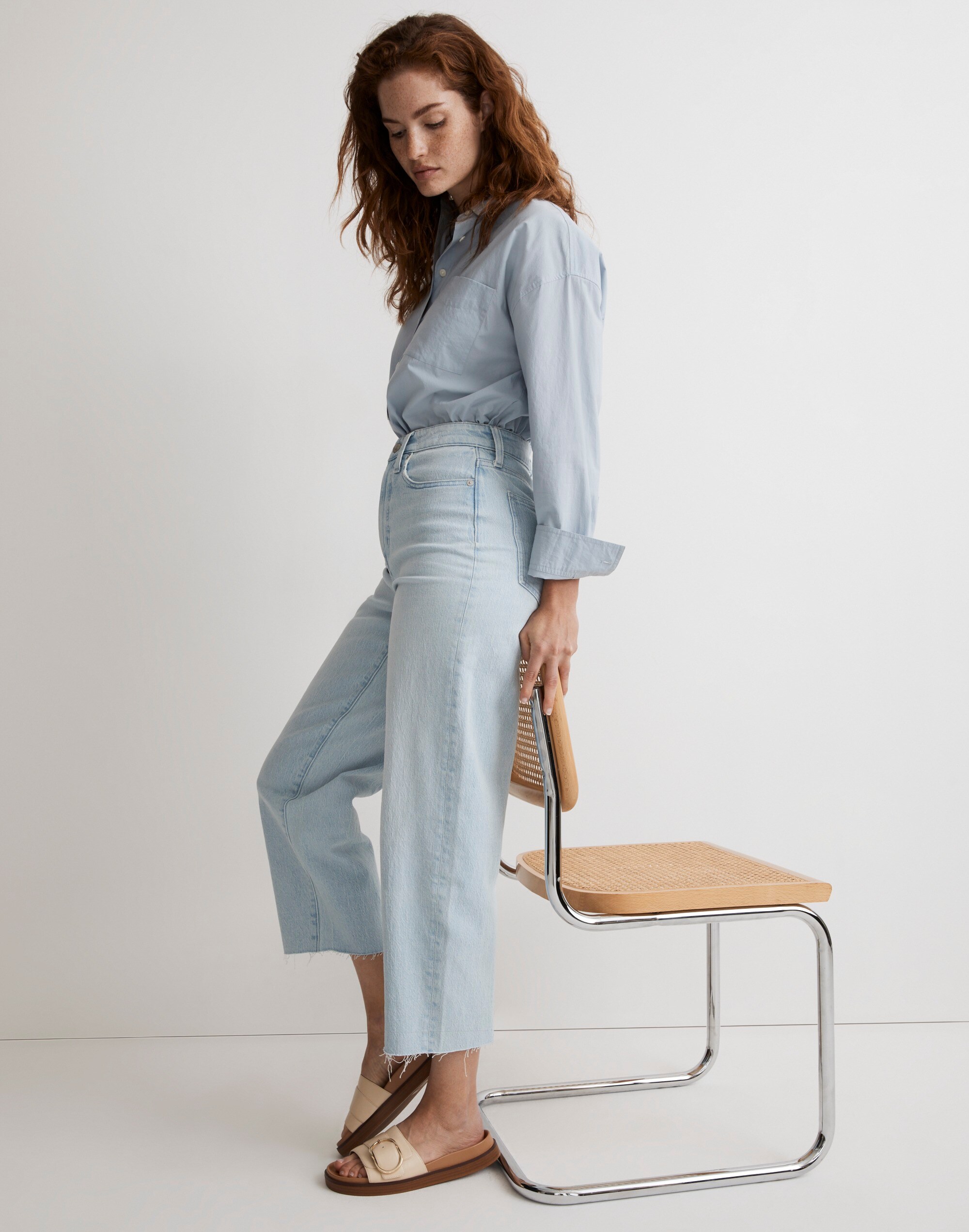 The Curvy Perfect Vintage Wide-Leg Crop Jean