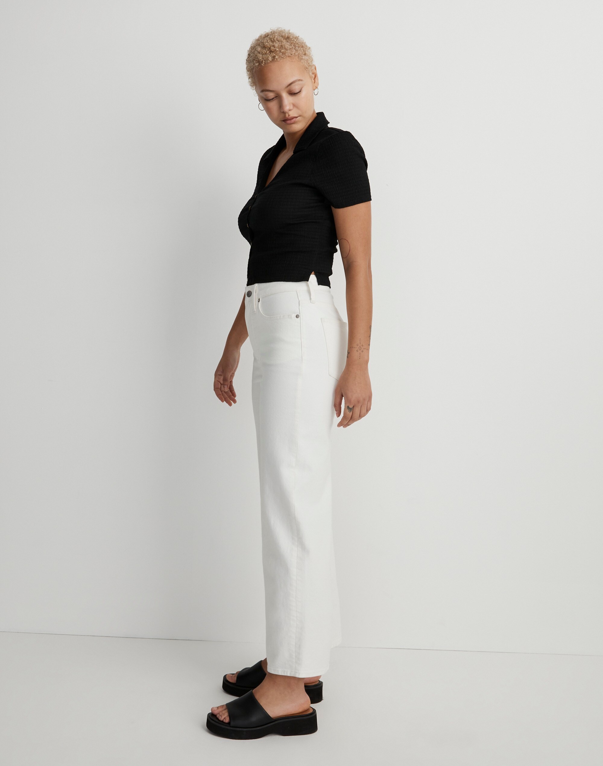 The Curvy Perfect Vintage Wide-Leg Crop Jean