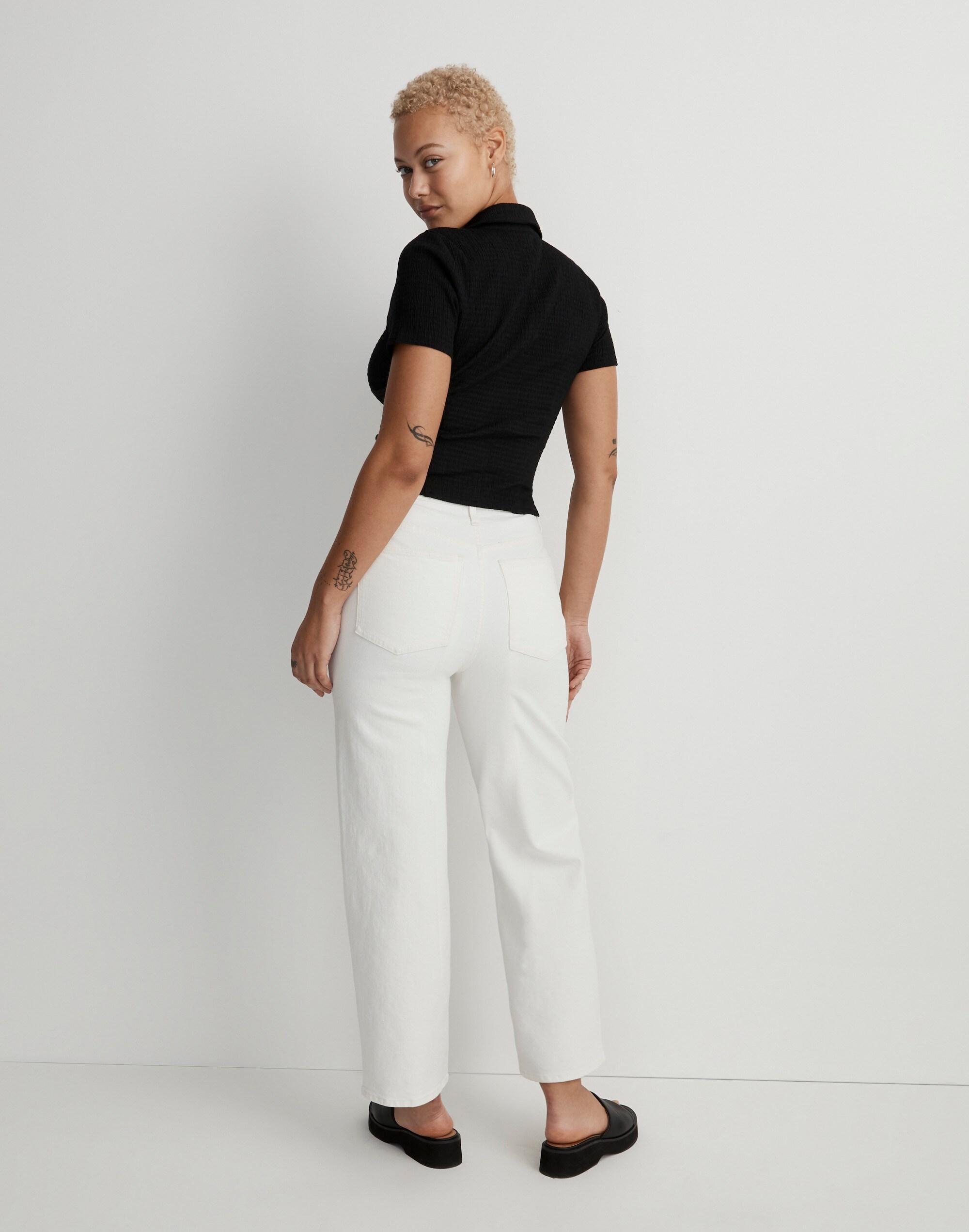 The Curvy Perfect Vintage Wide-Leg Crop Jean