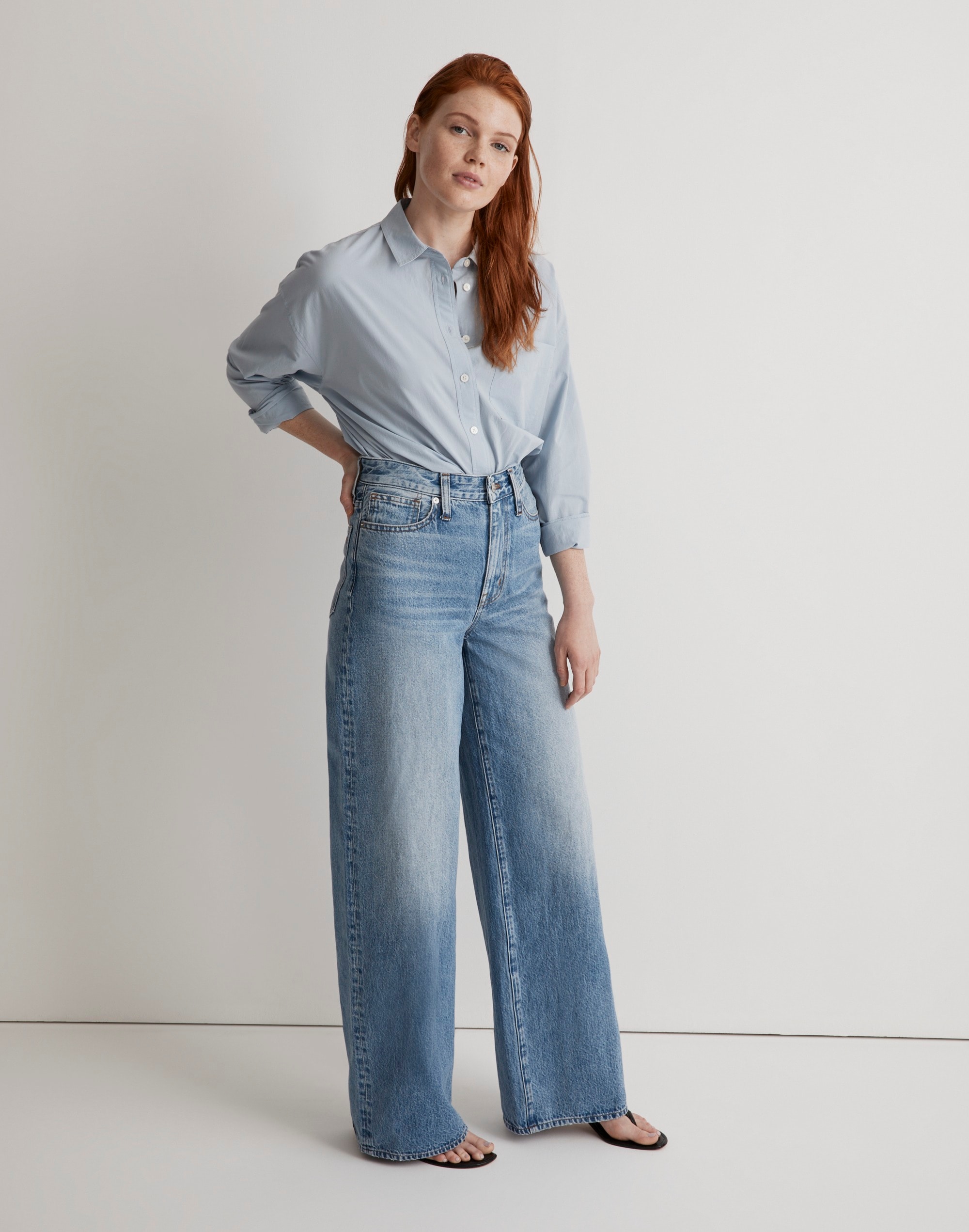 Curvy Superwide-Leg Jeans