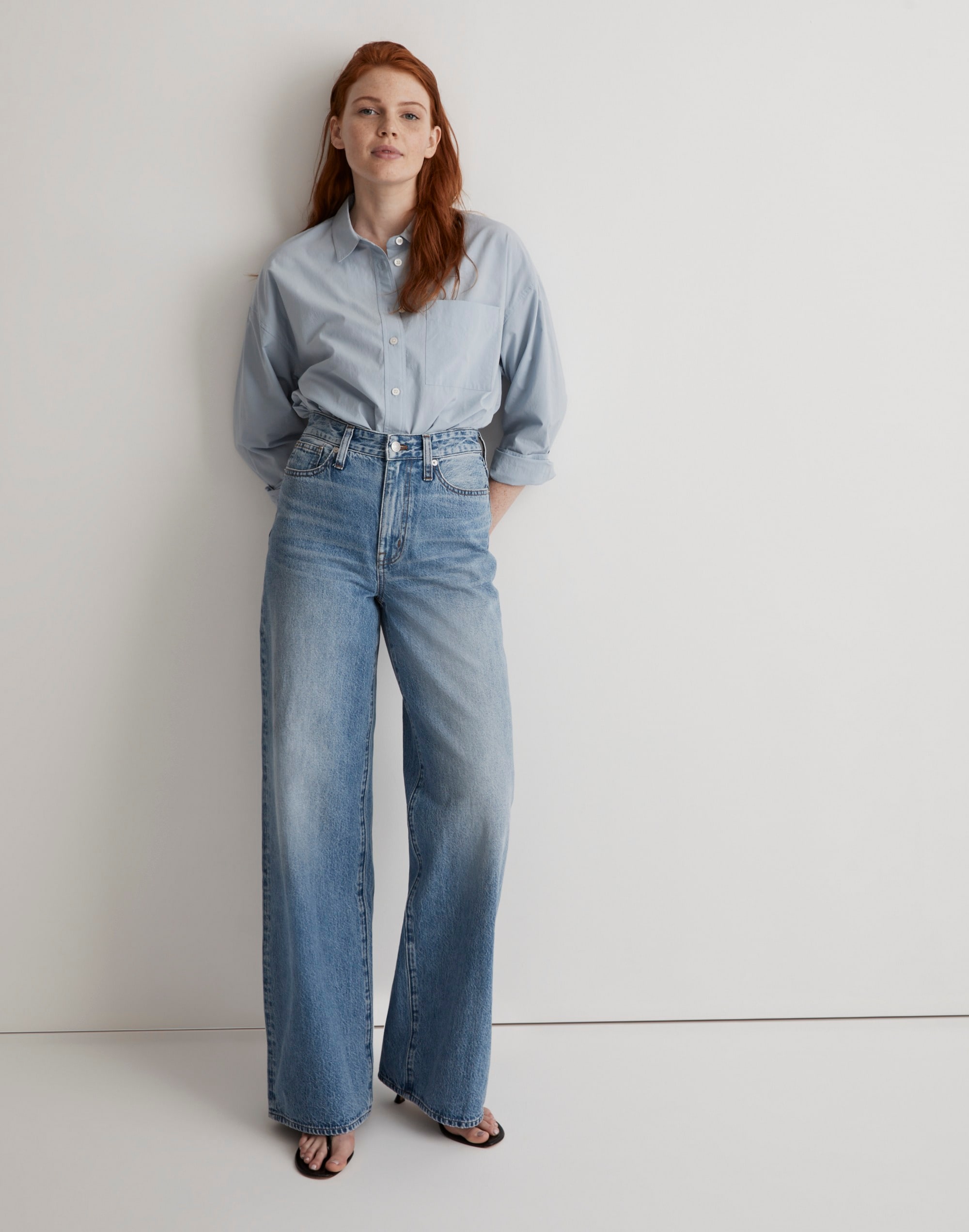 Curvy Superwide-Leg Jeans