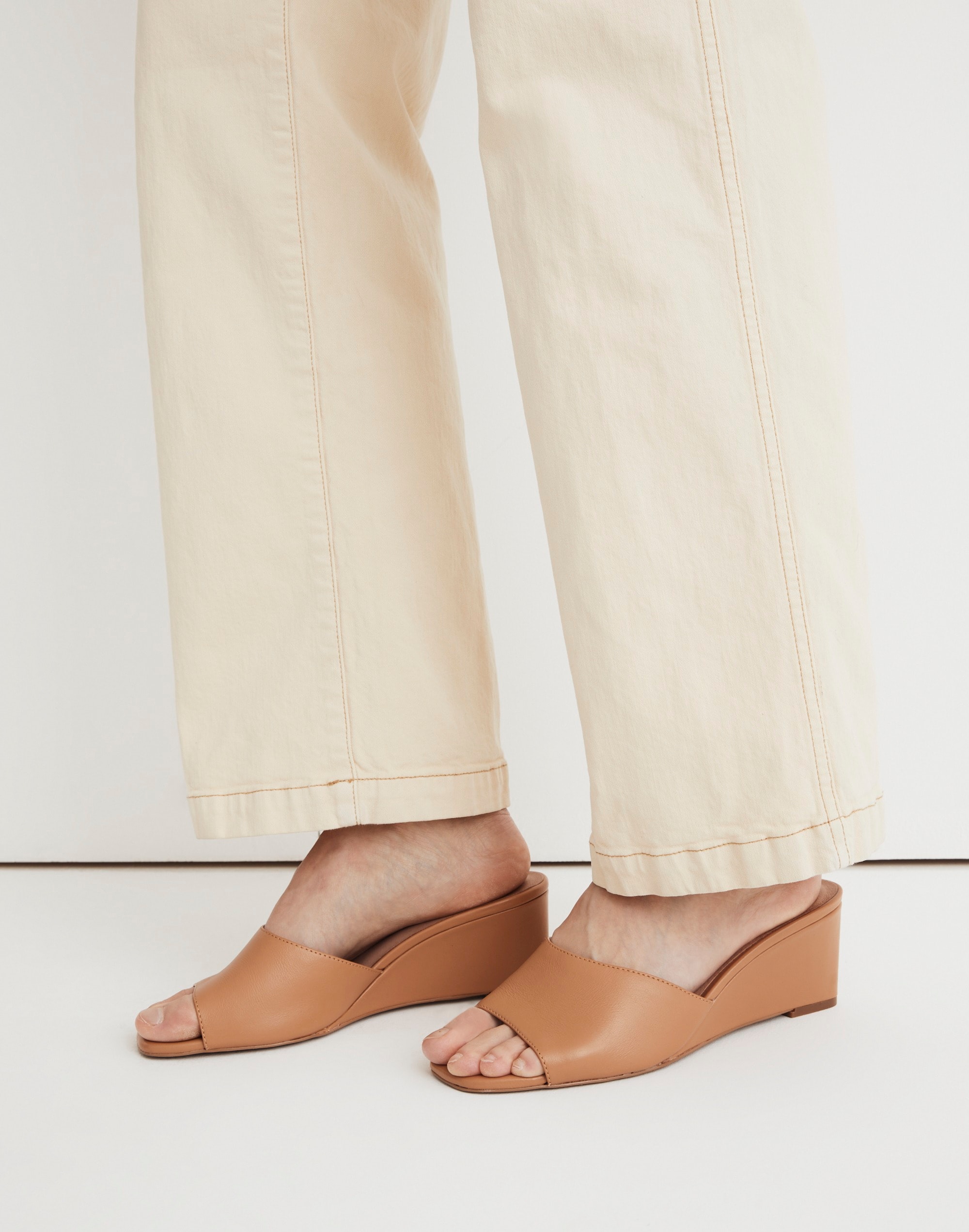 The Pearl Wedge Mule