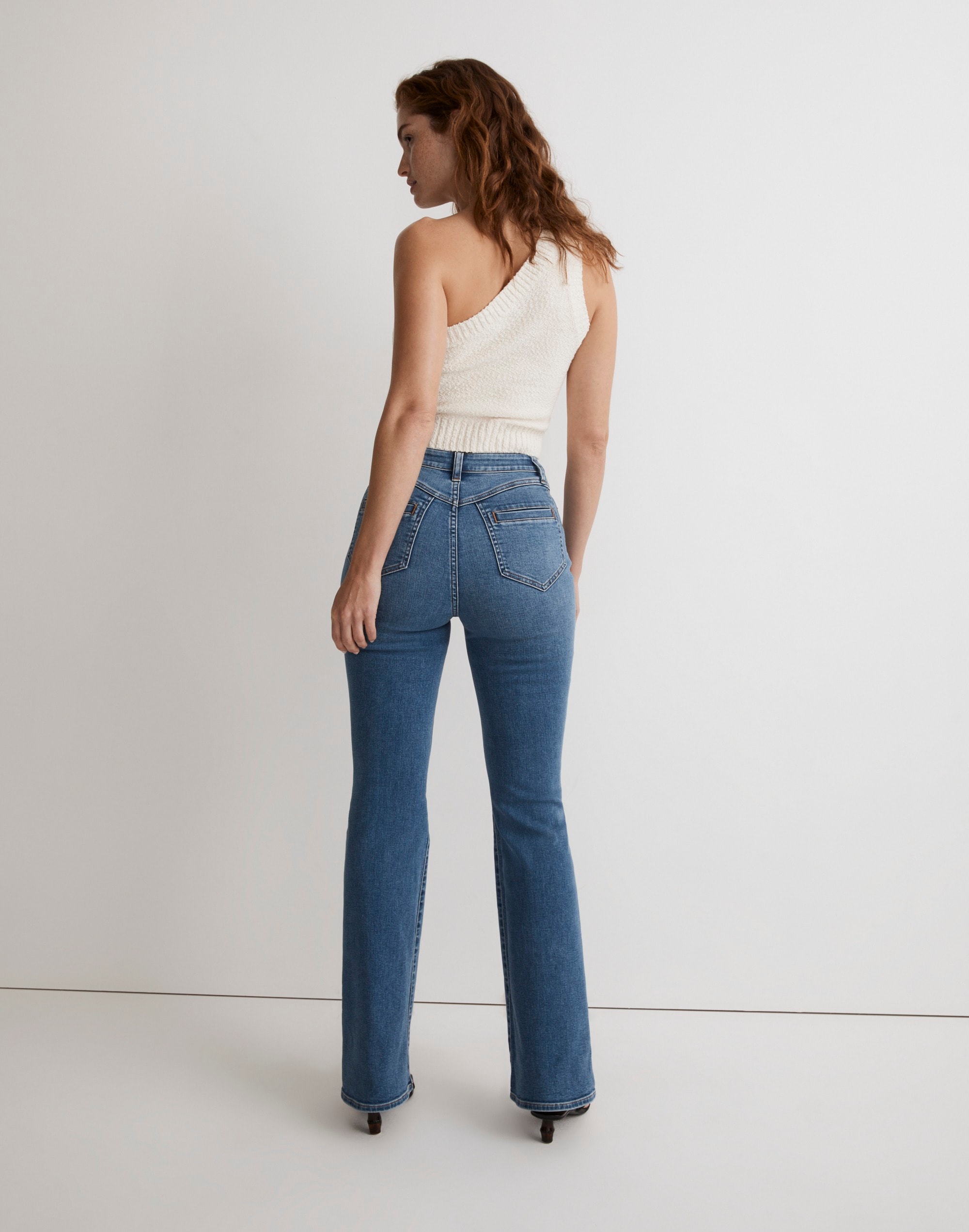 Curvy Skinny Flare Jeans in Elevere Wash