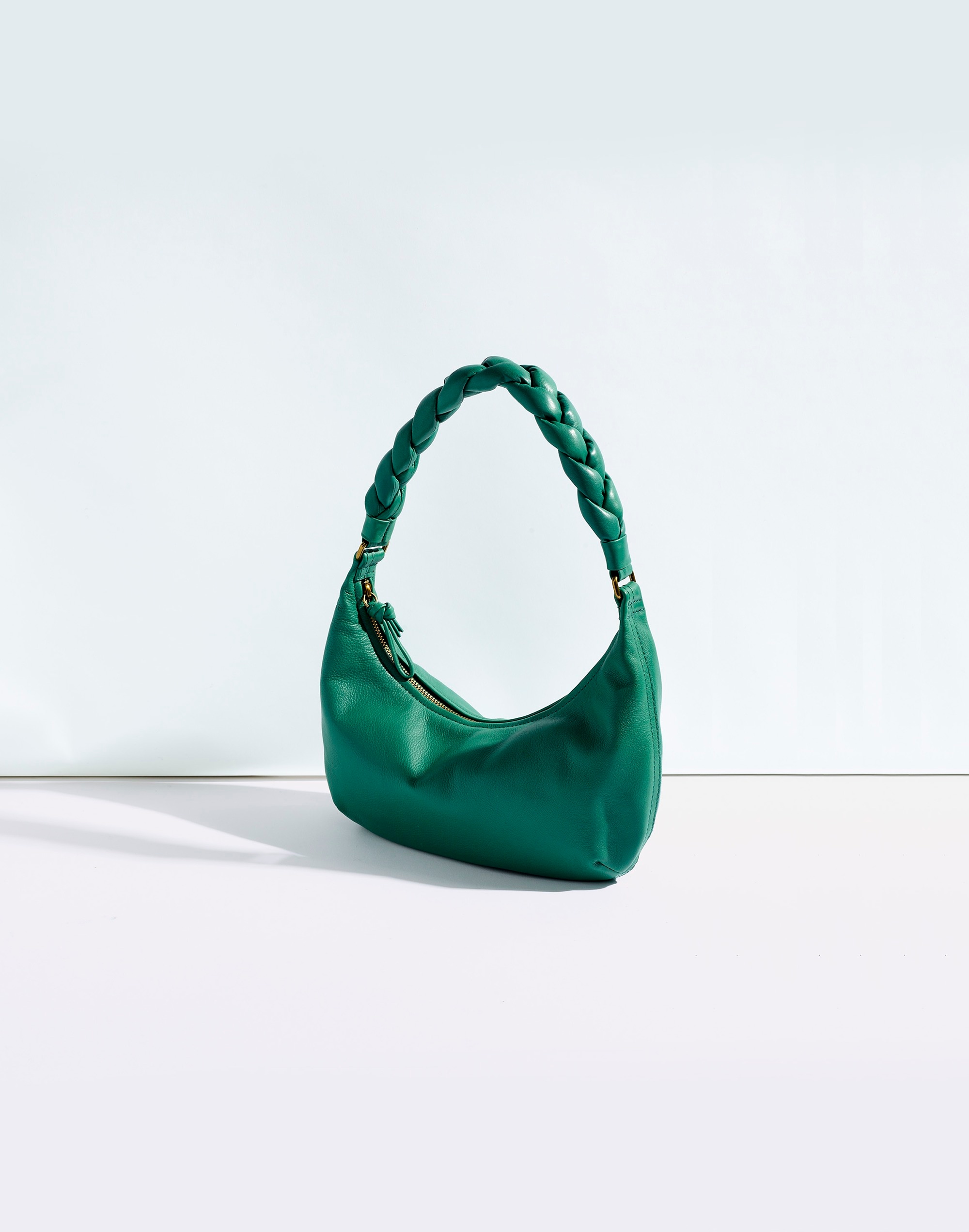 The Piazza Small Slouch Shoulder Bag: Braided Strap Edition