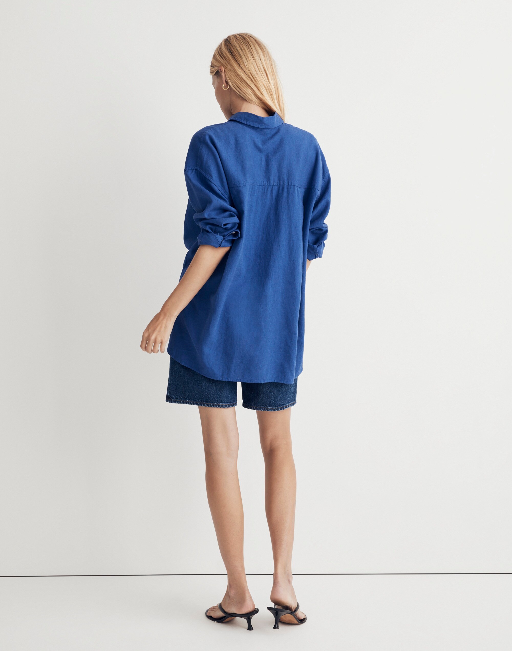 The Linen-Blend Oversized Shirt