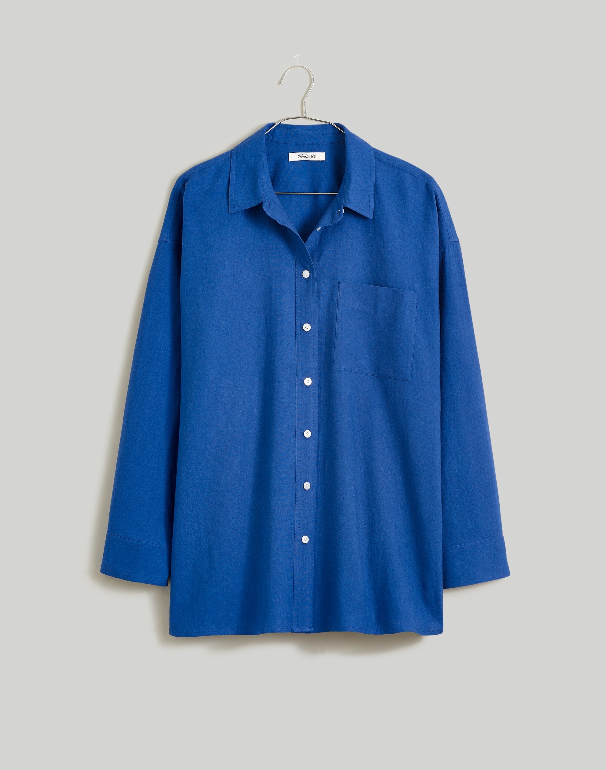 The Linen-Blend Oversized Shirt
