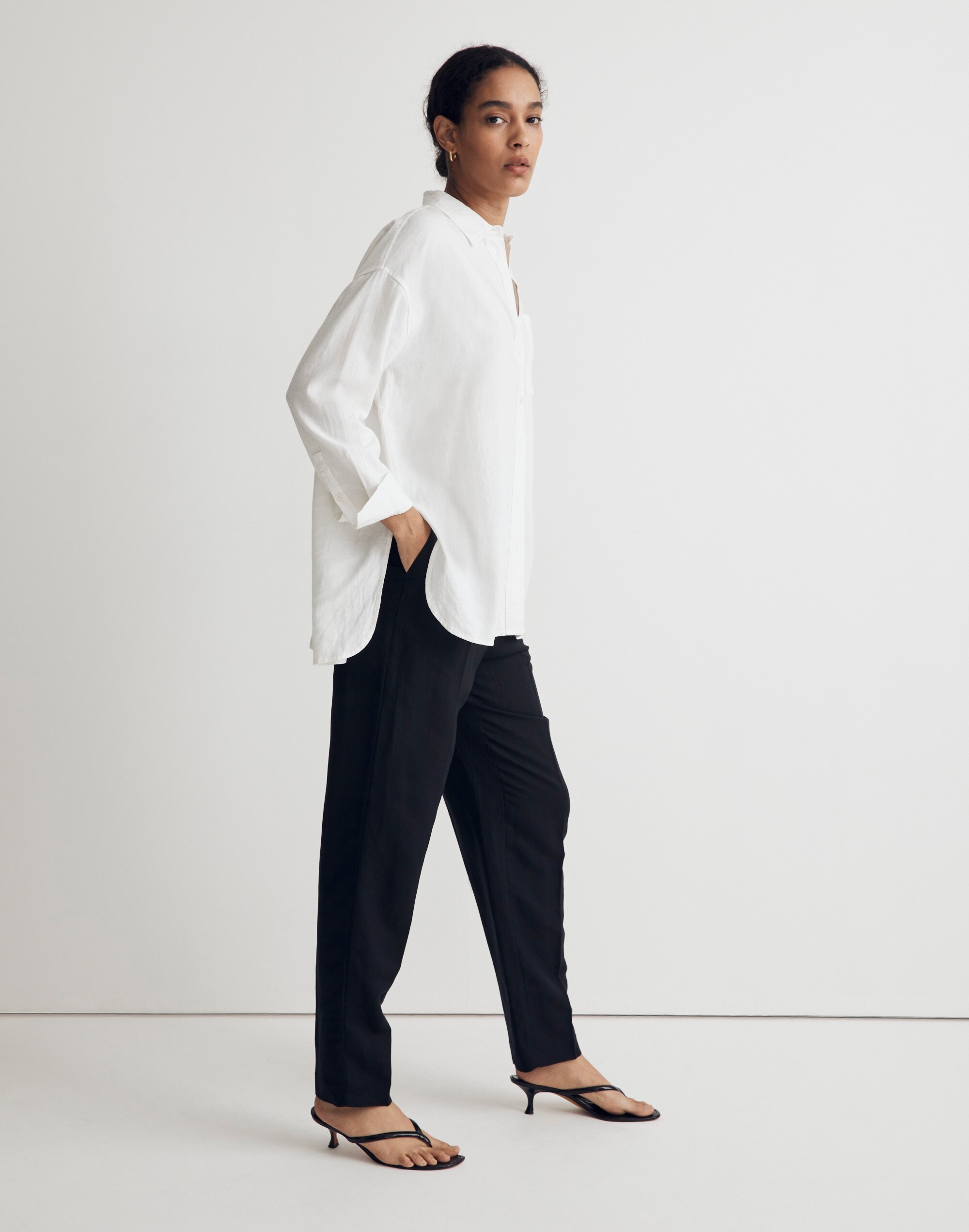The Linen-Blend Oversized Shirt