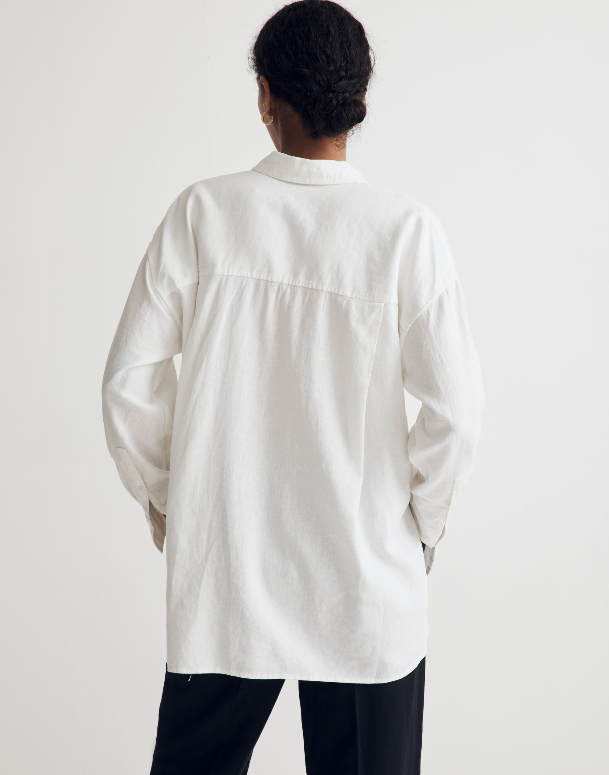 The Linen-Blend Oversized Shirt