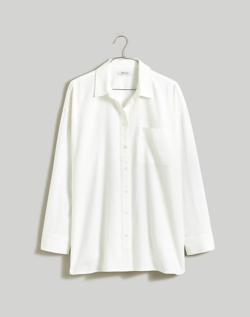 The Linen-Blend Oversized Shirt