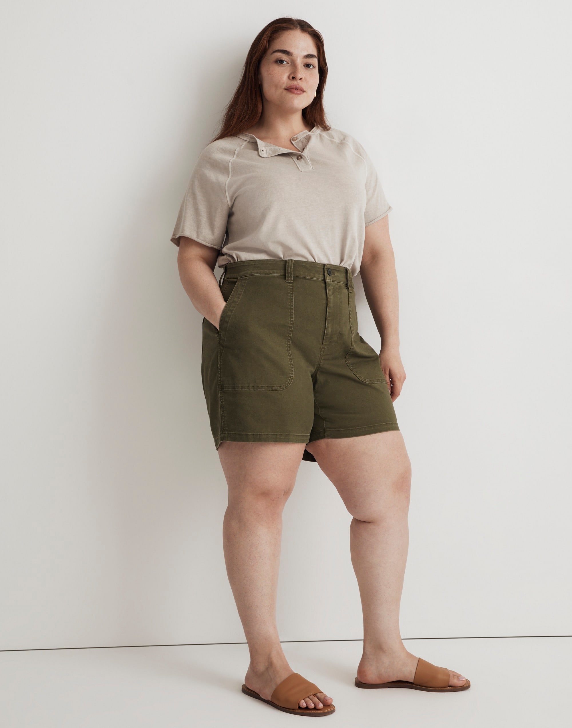 The Plus Perfect Fatigue Mid-Length Short