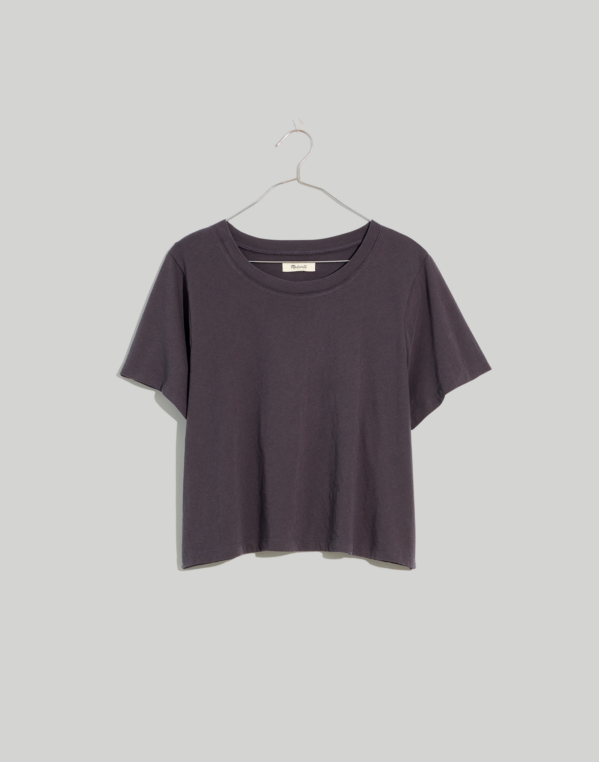 Plus Softfade Cotton Boxy-Crop Tee