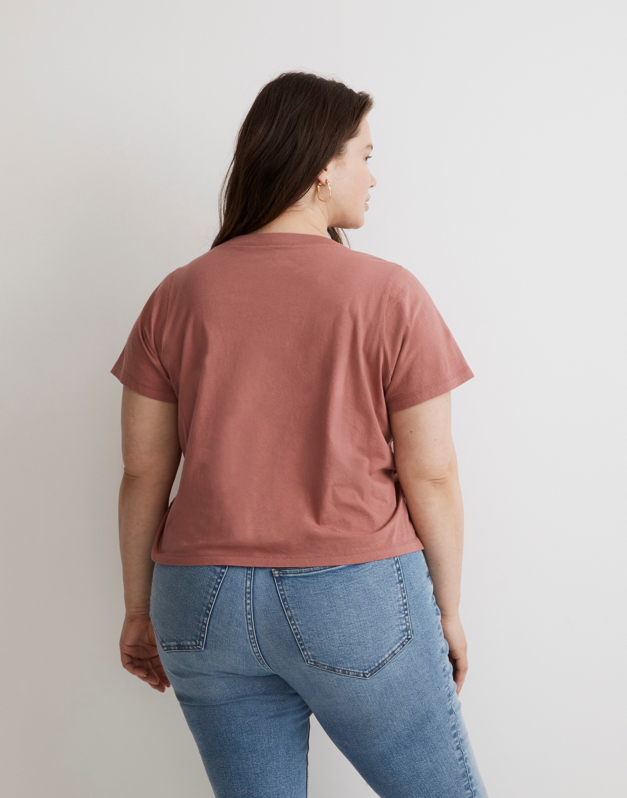 Plus Softfade Cotton Boxy-Crop Tee