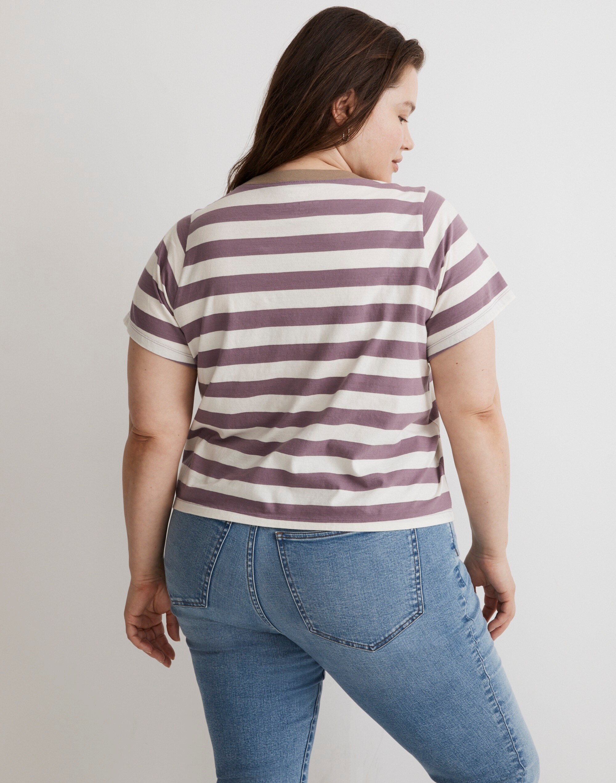 Plus Softfade Cotton Boxy-Crop Tee