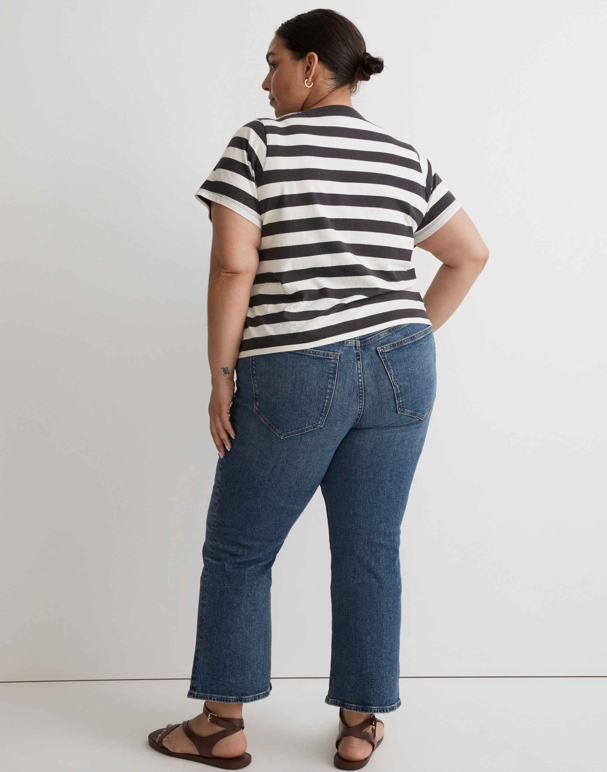 Plus Softfade Cotton Boxy-Crop Tee