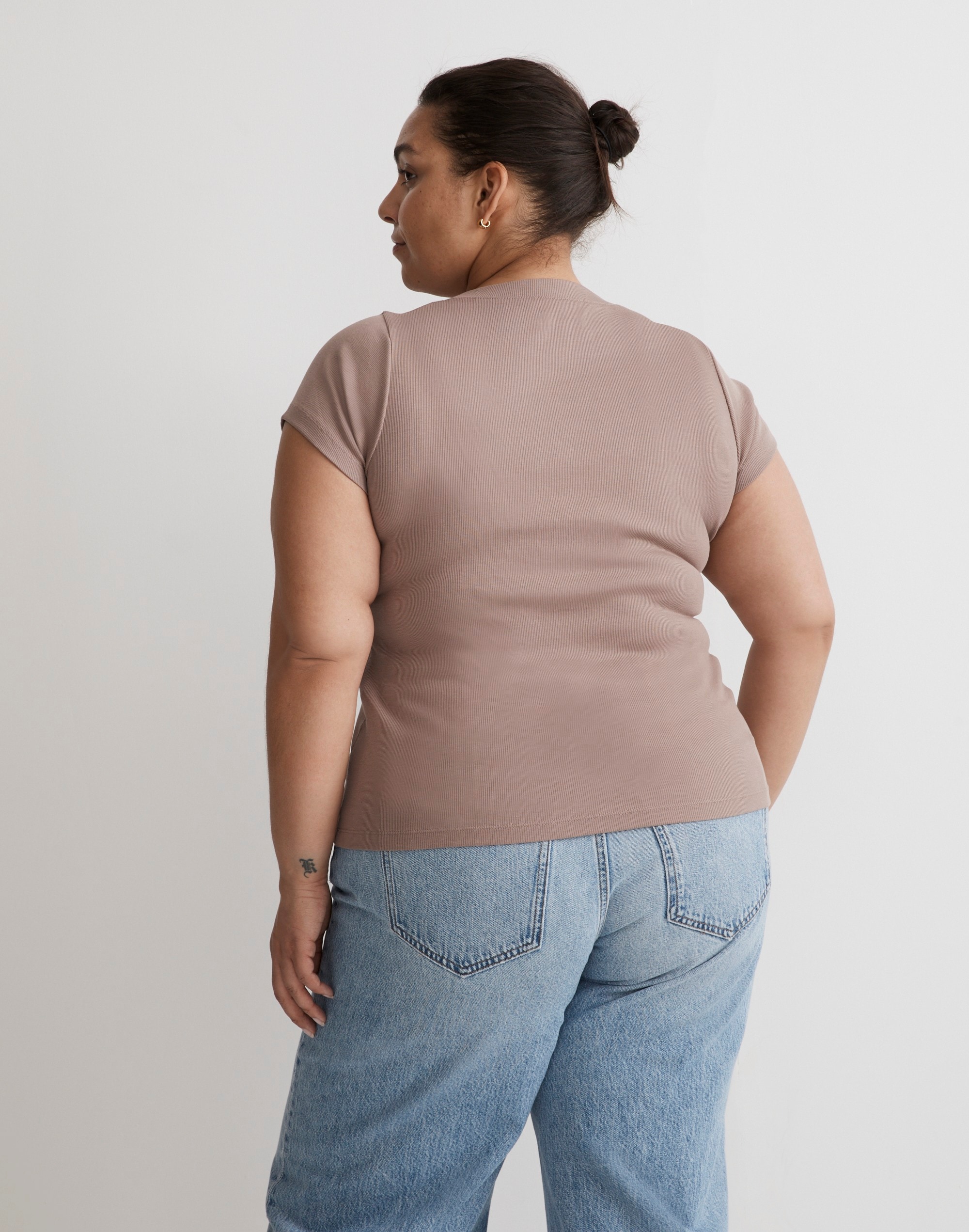 Plus Supima&reg; Rib Tee