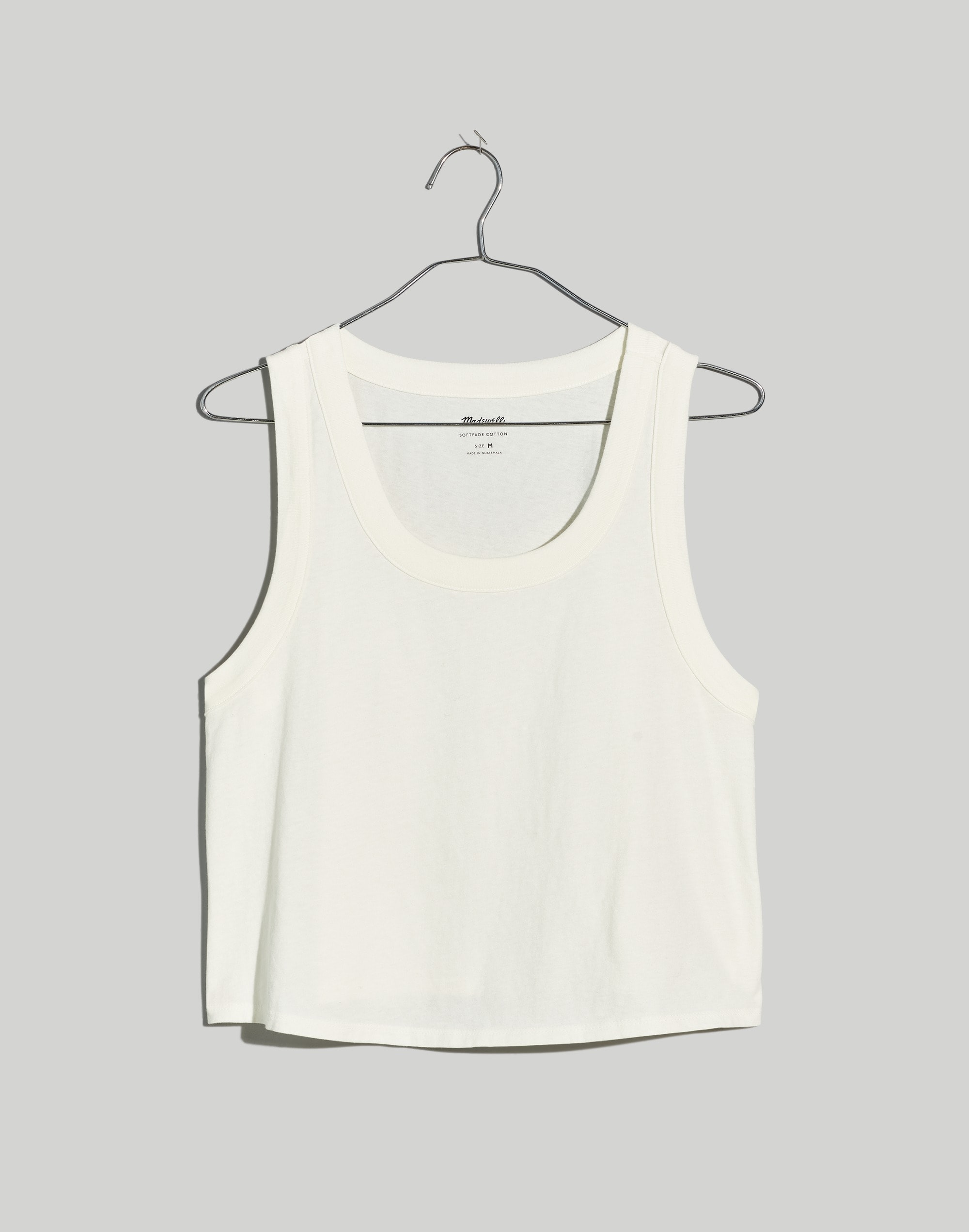 Plus Softfade Cotton Boxy-Crop Tank