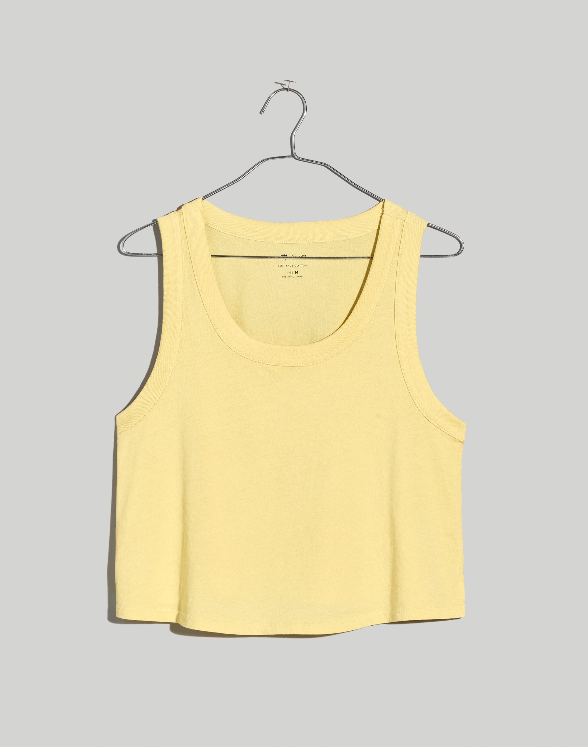 Plus Softfade Cotton Boxy-Crop Tank